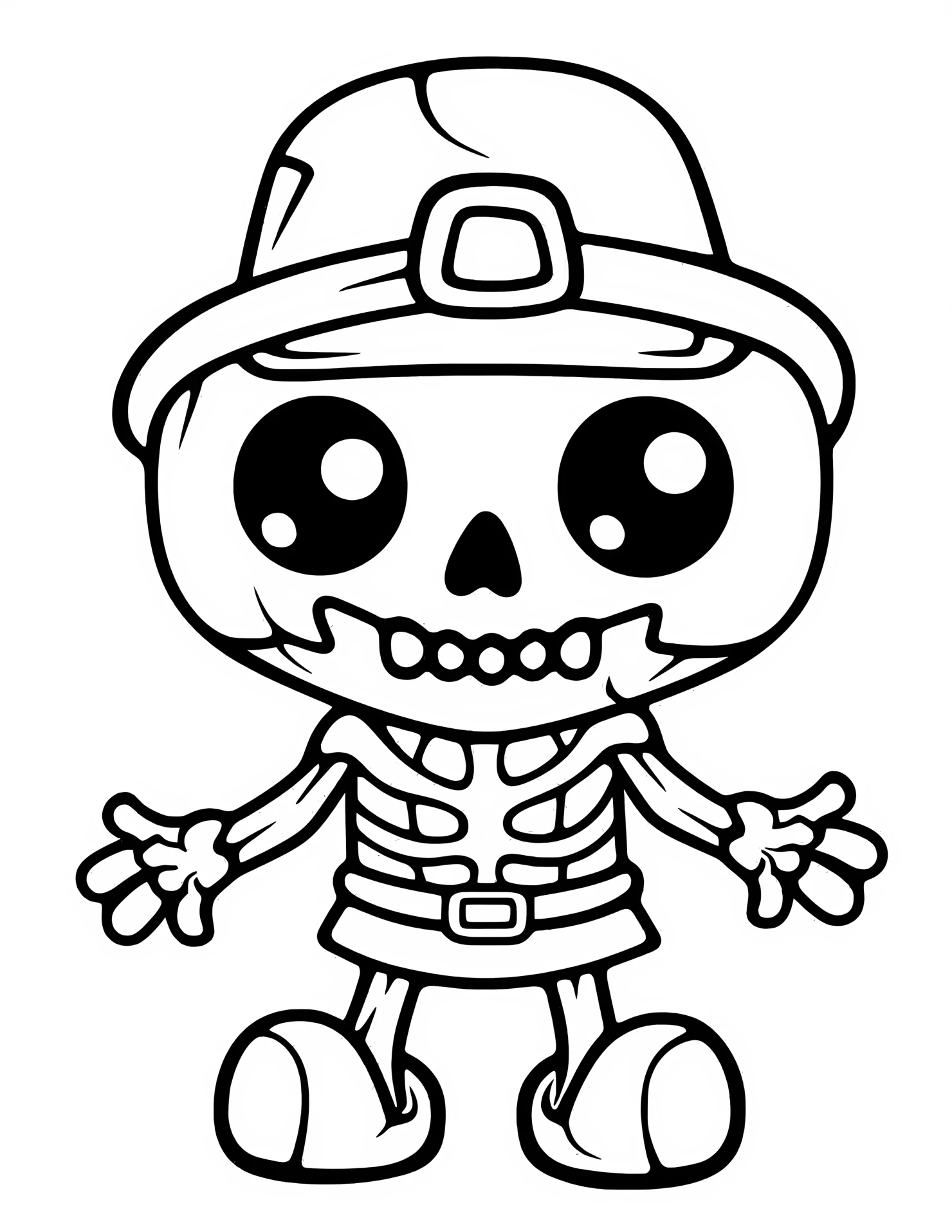Bones for kids coloring page on white color background #30746