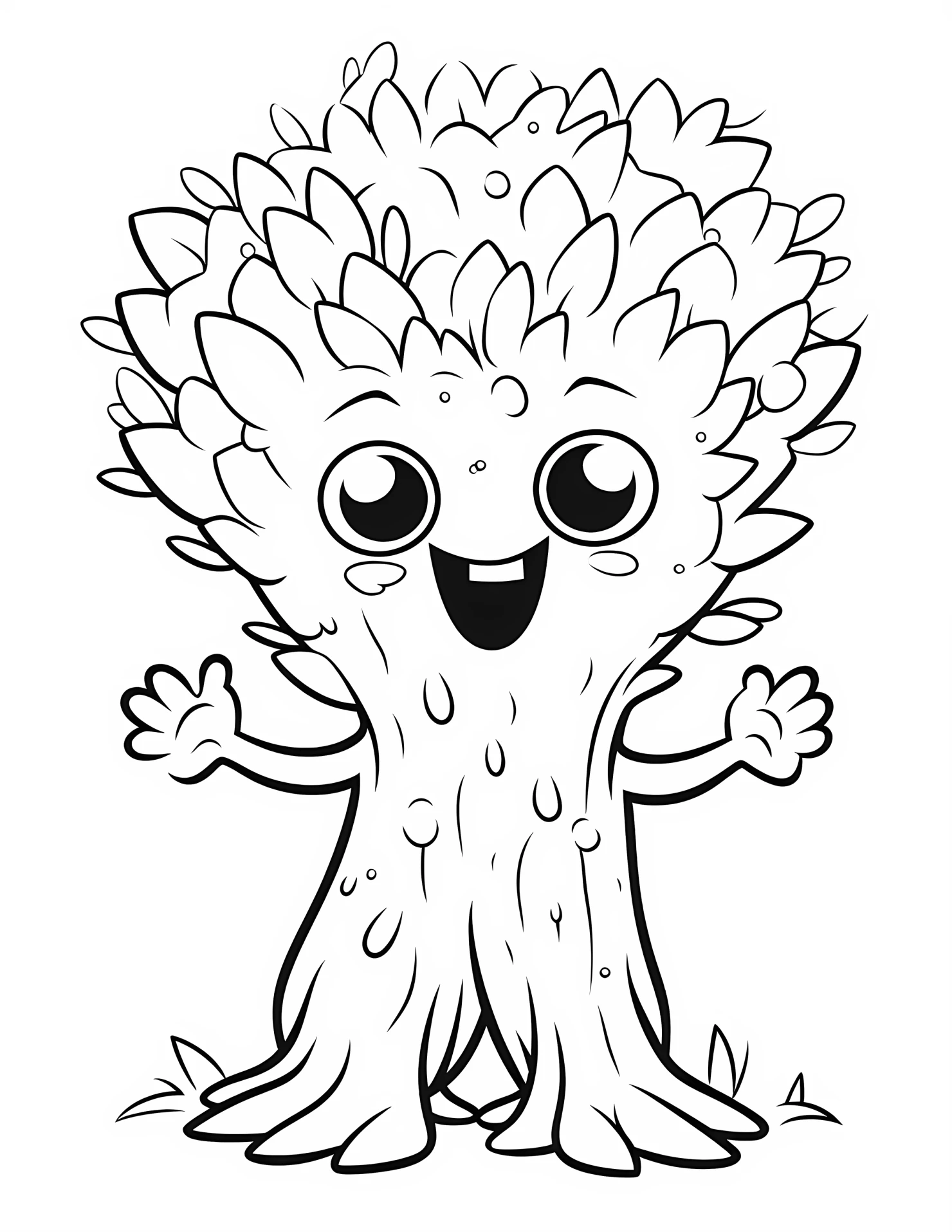 Brook for kids coloring page on white color background #30788