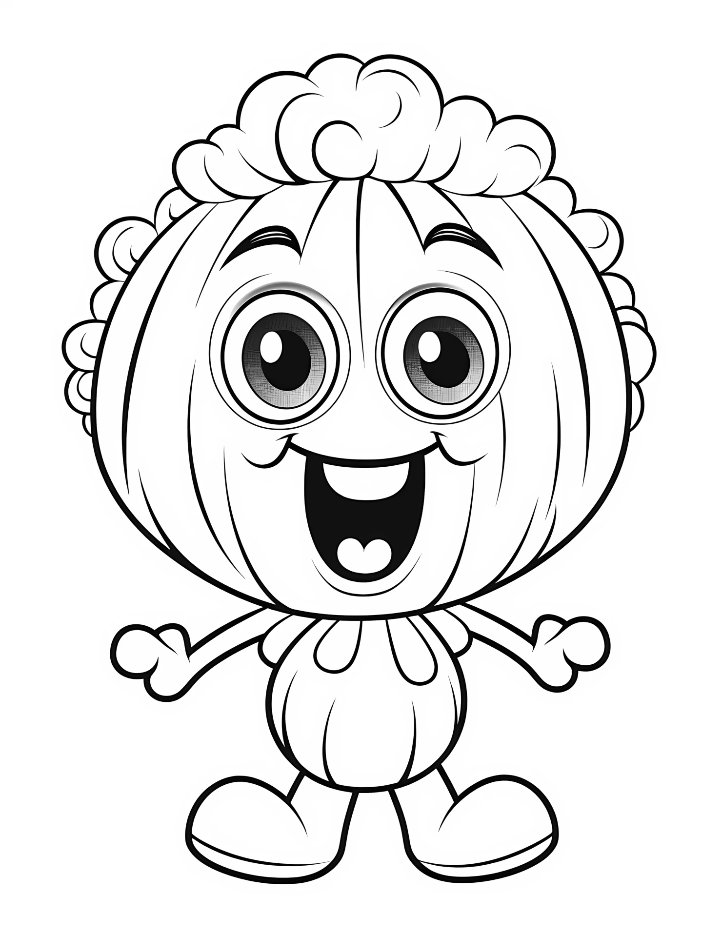 Cheerlea for kids coloring page on white color background #30950