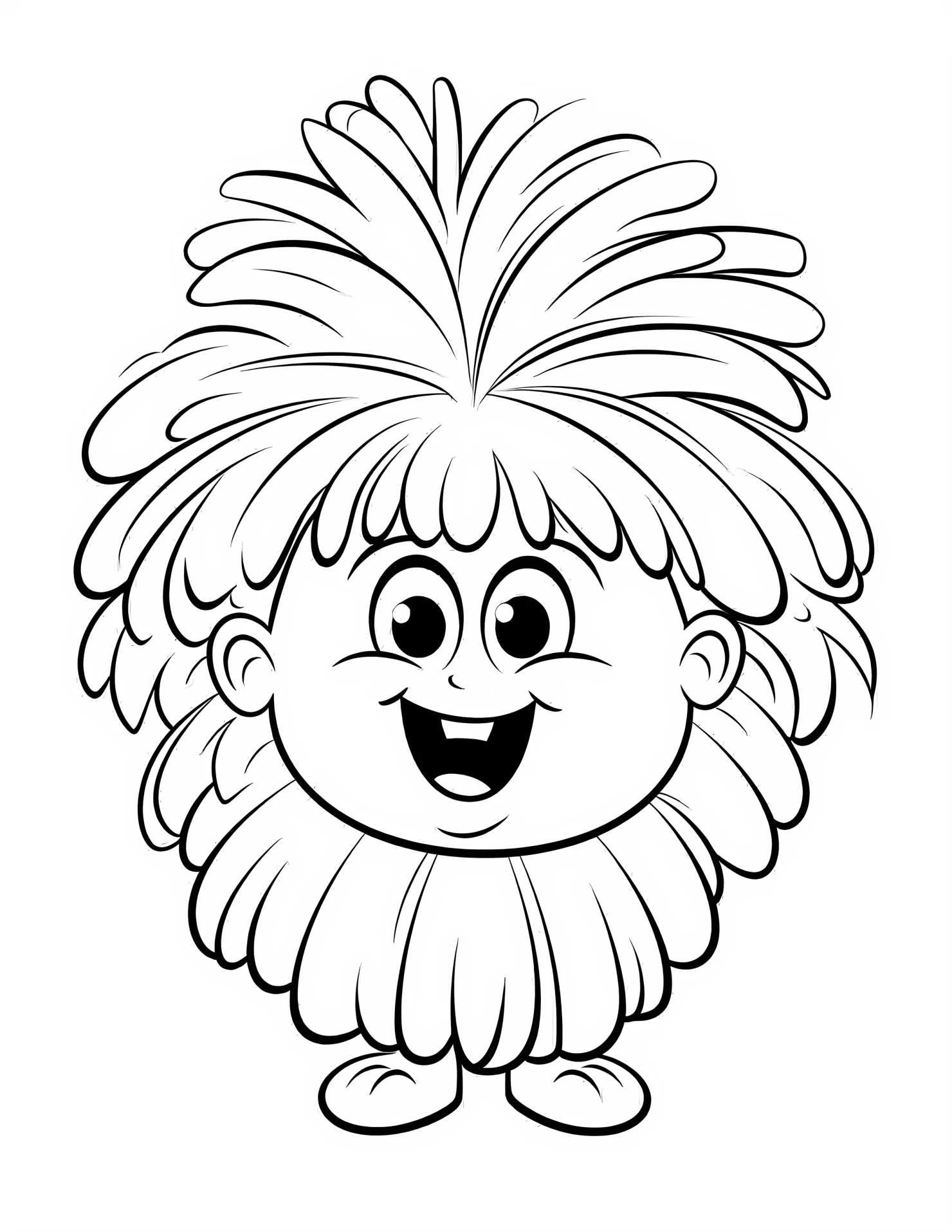 Cheerlea for kids coloring page on white color background #30951