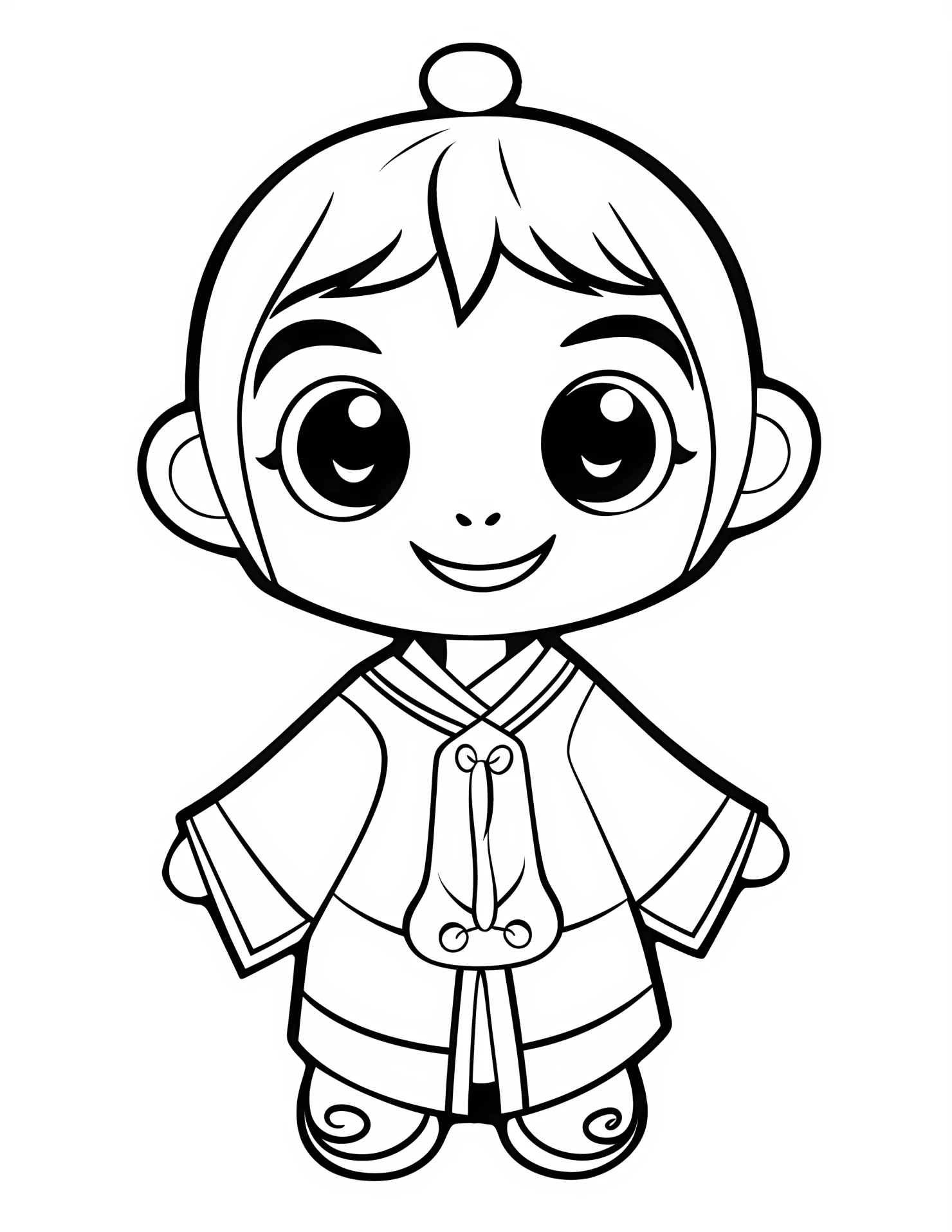 China for kids coloring page on white color background #30980