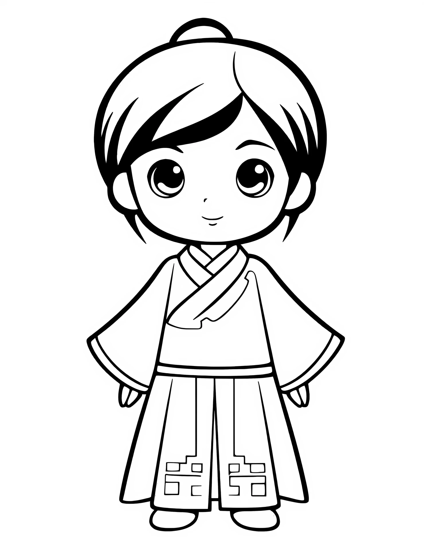 China for kids coloring page on white color background #30981