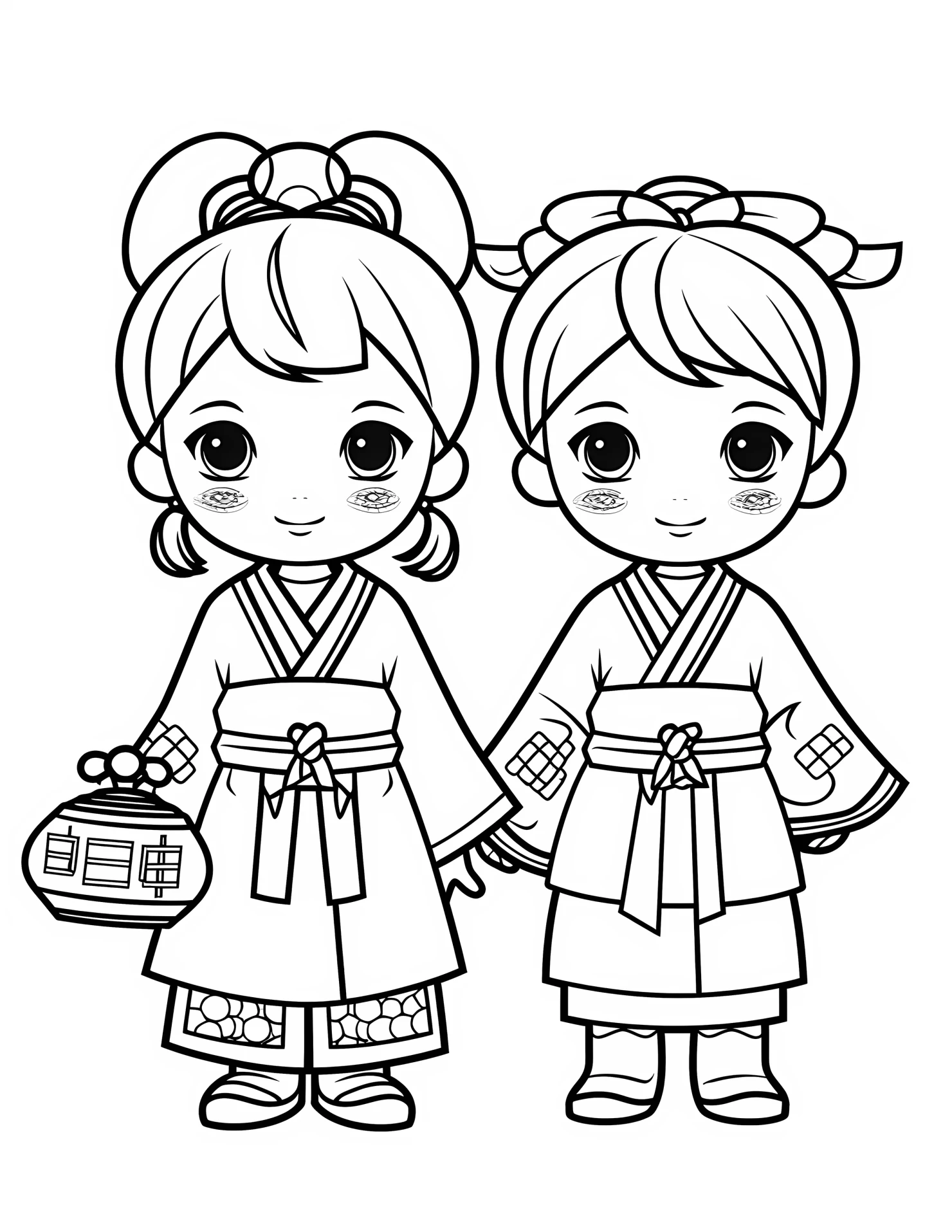 China for kids coloring page on white color background #30982