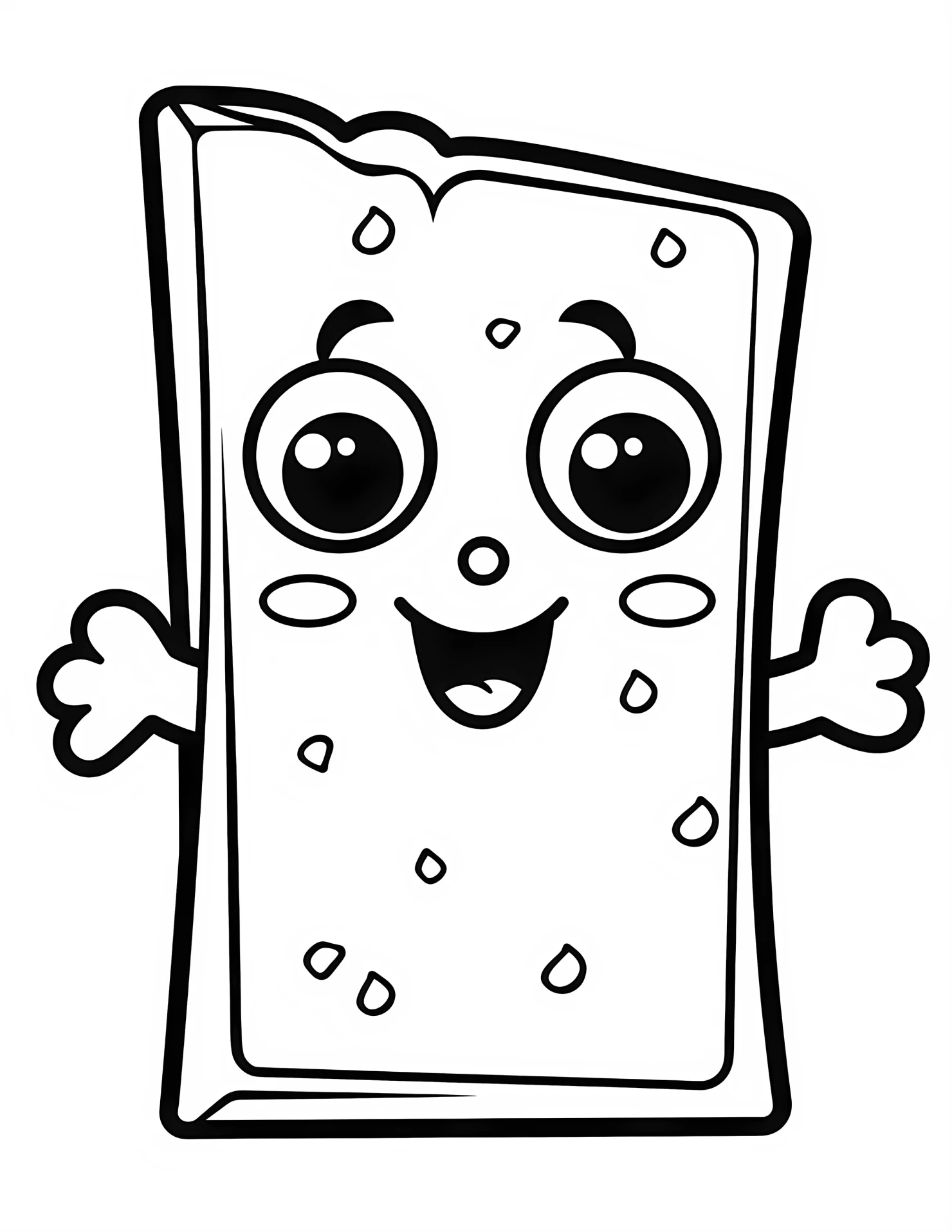 Chocolate bar for kids coloring page on white color background #30989