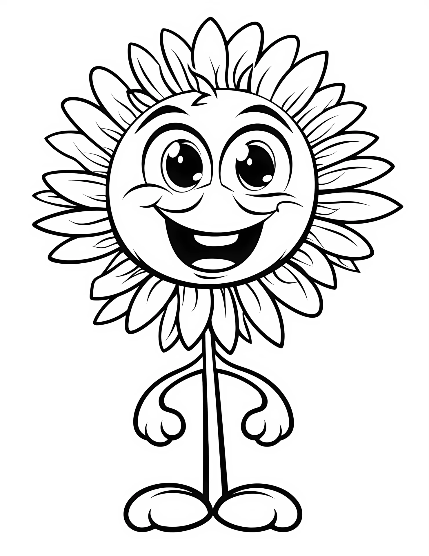 Chrysanthemum for kids coloring page on white color background #31003