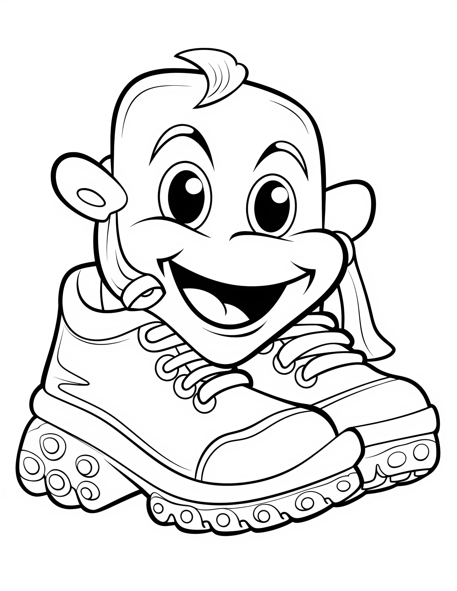 Cleat for kids coloring page on white color background #31011