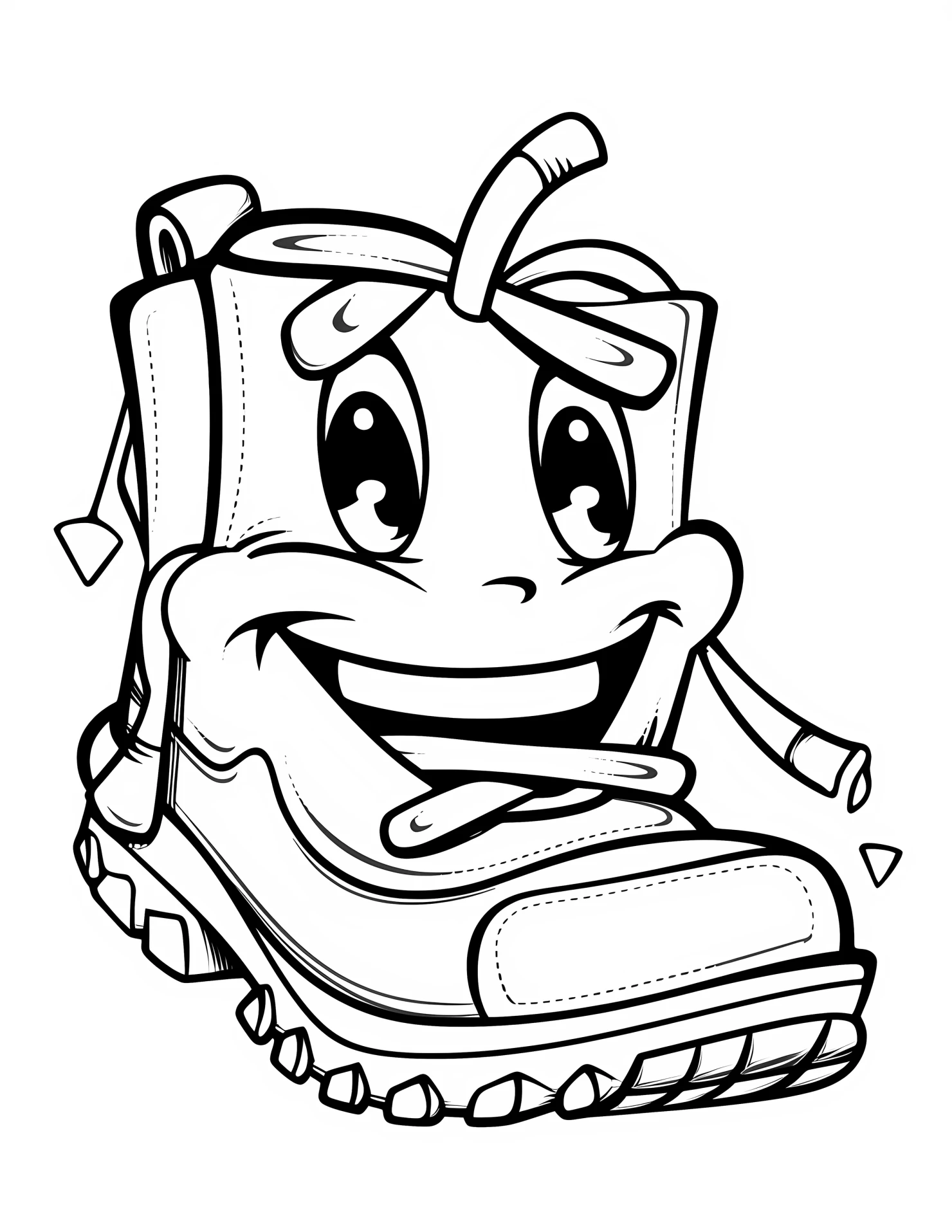 Cleat for kids coloring page on white color background #31012