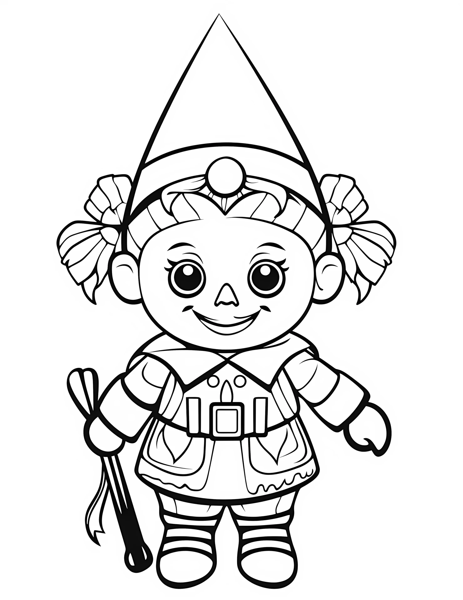Clown for kids coloring page on white color background #31020
