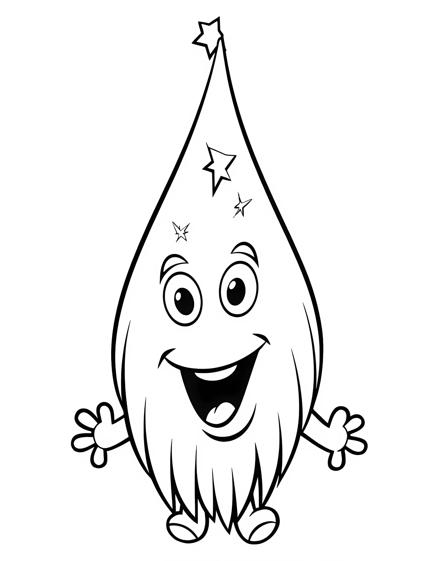Comet for kids coloring page on white color background #31035