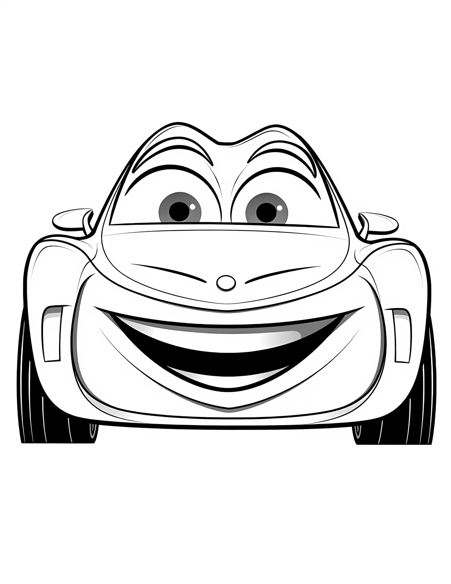 Concept car for kids coloring page on white color background #31043