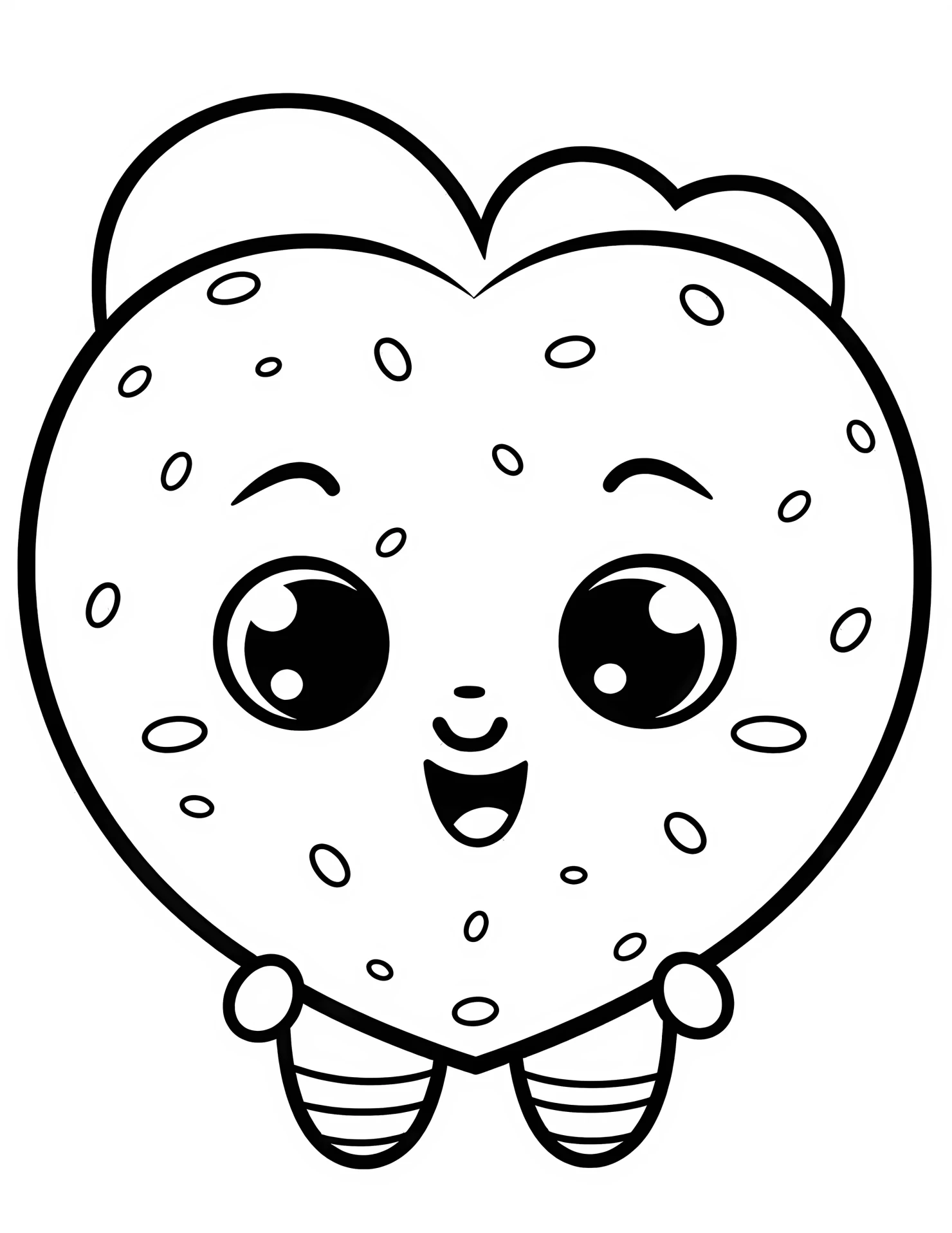 Cookie for kids coloring page on white color background #31053