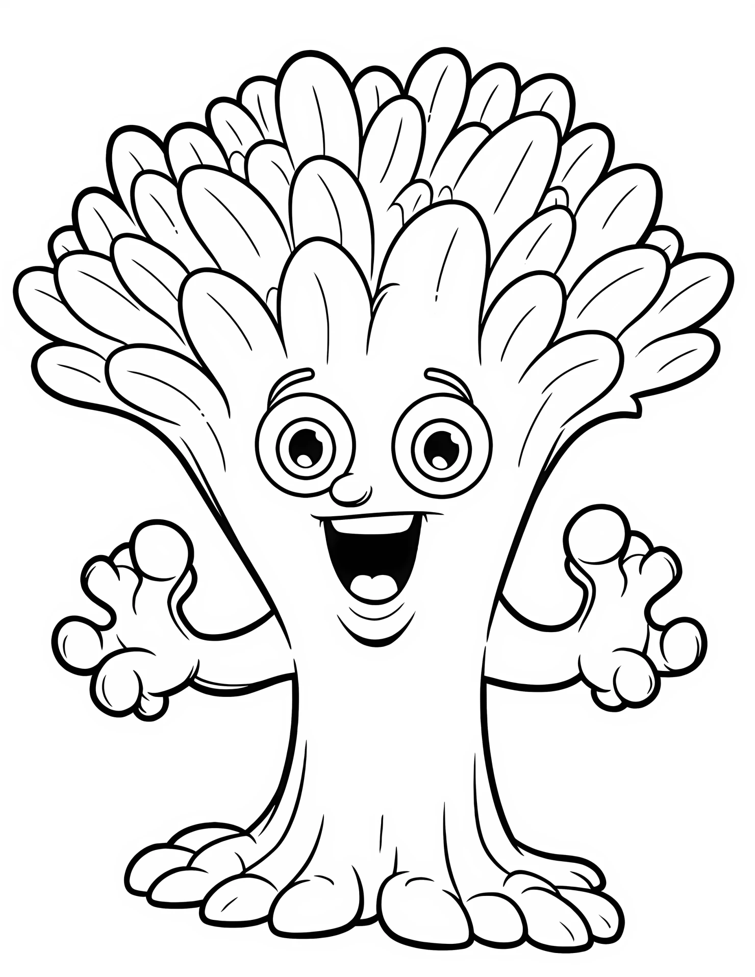 Coral for kids coloring page on white color background #31055