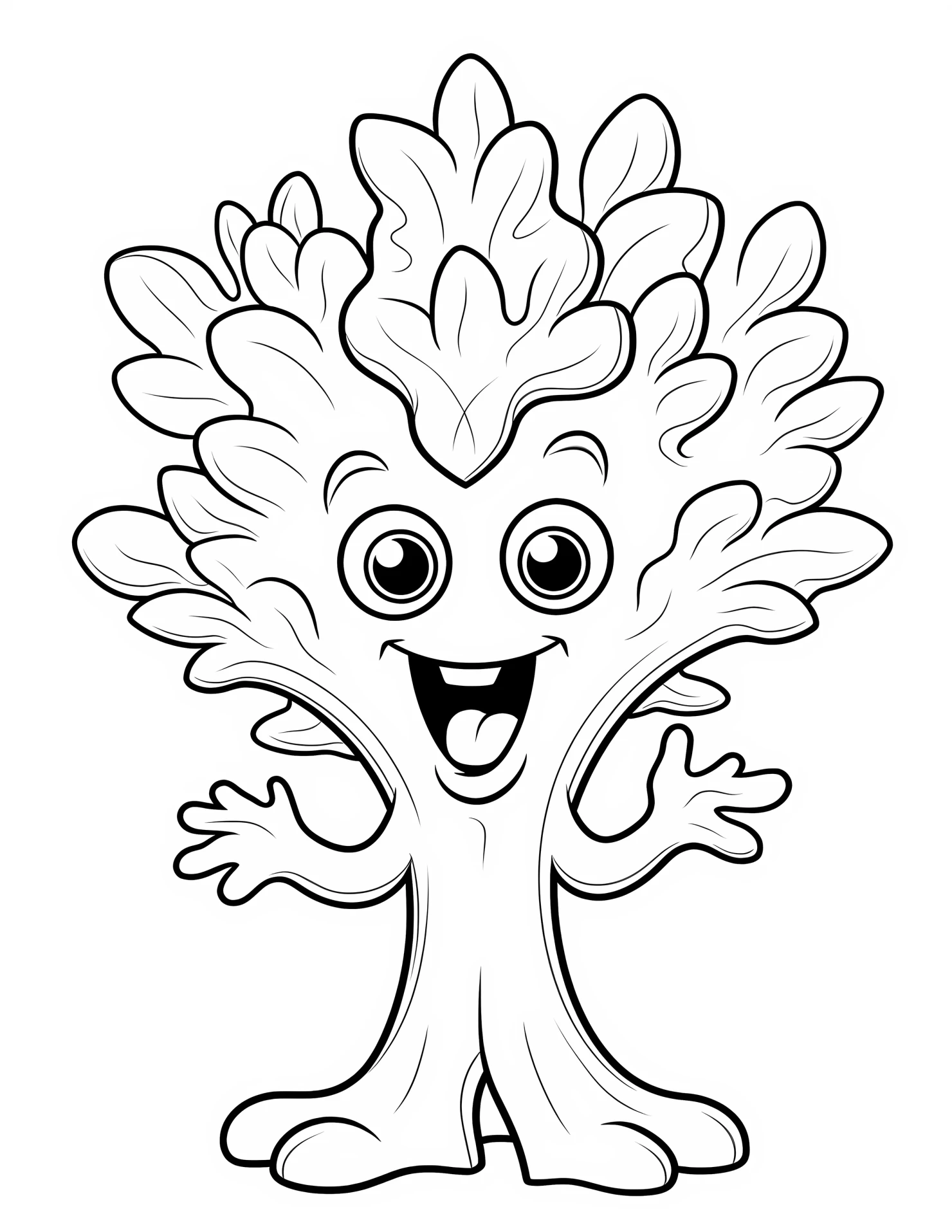 Coral for kids coloring page on white color background #31056