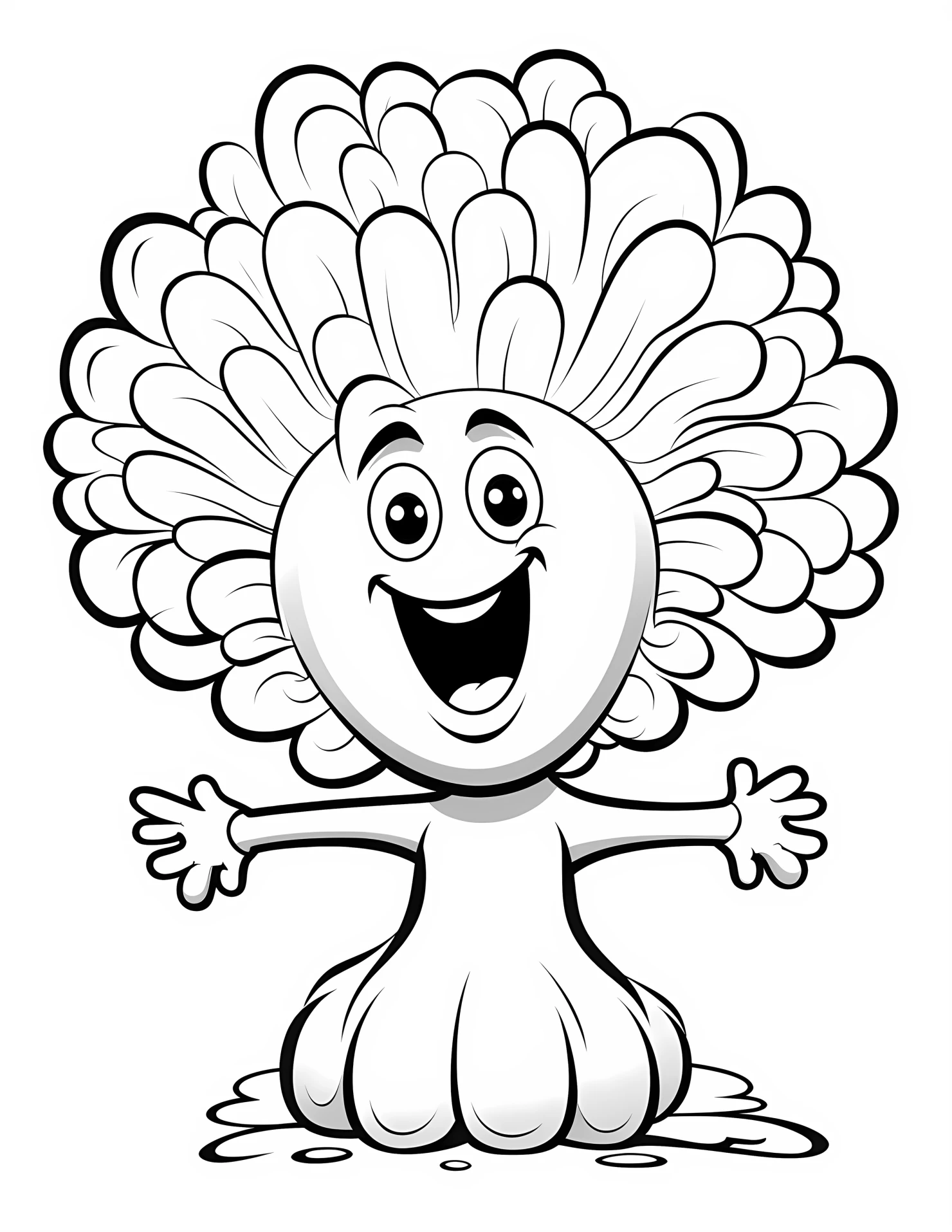 Coral for kids coloring page on white color background #31057