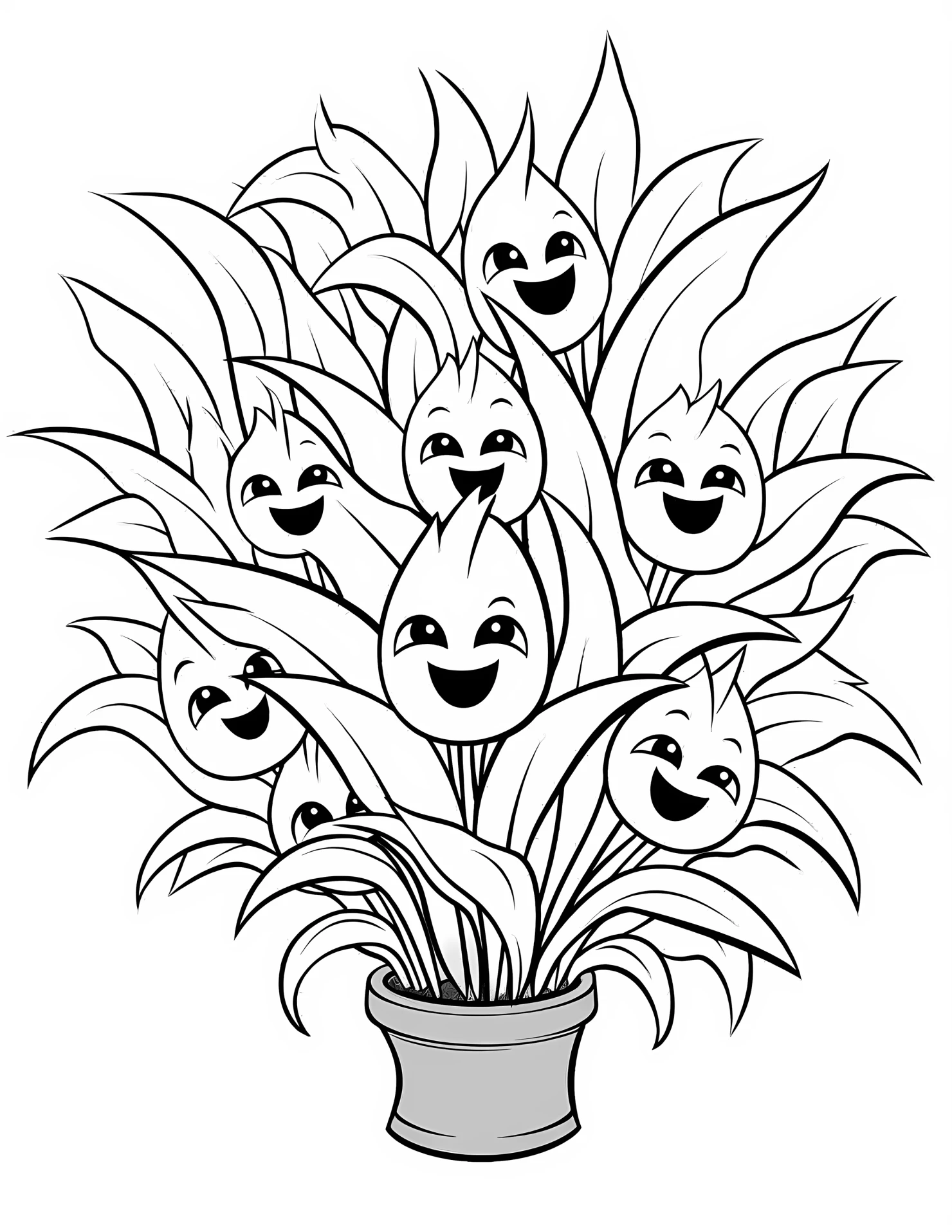 Corn for kids coloring page on white color background #31063