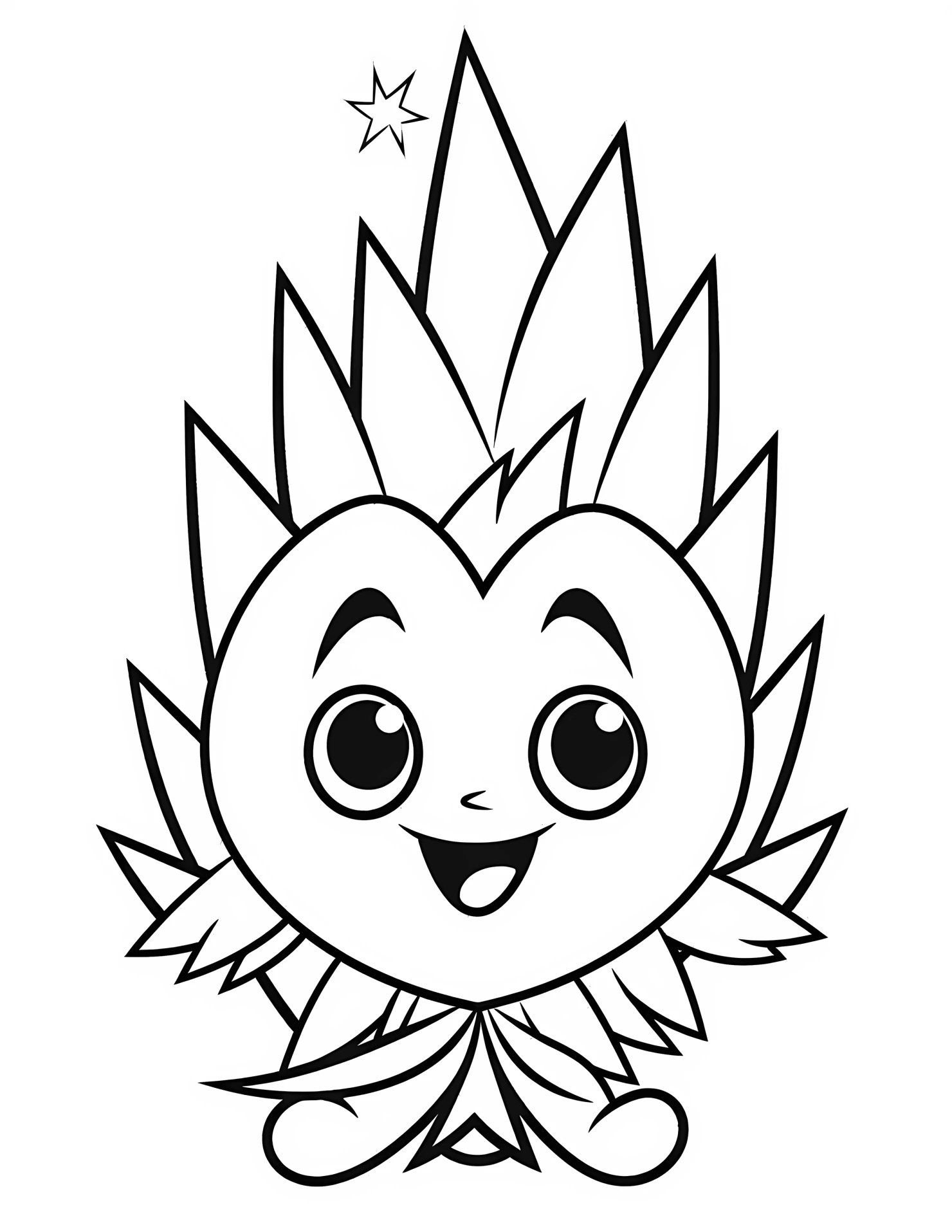 Corn for kids coloring page on white color background #31066