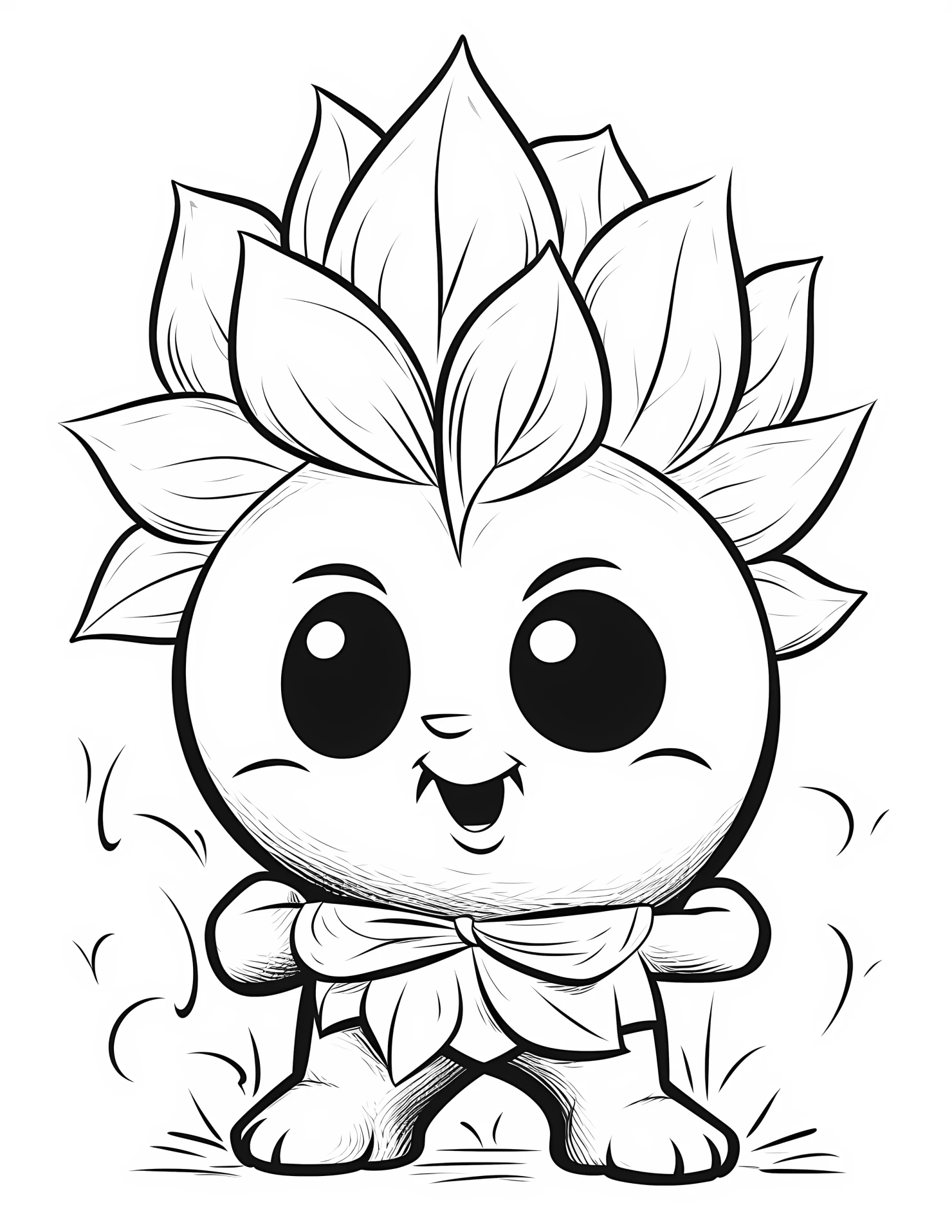 Cotton for kids coloring page on white color background #31077