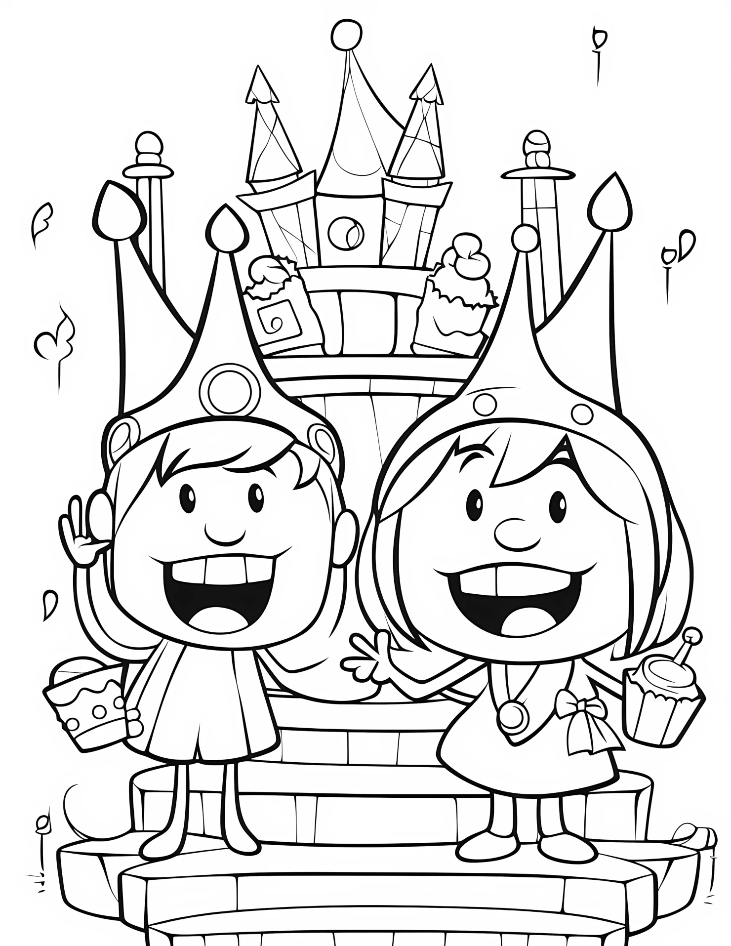Court for kids coloring page on white color background #31084