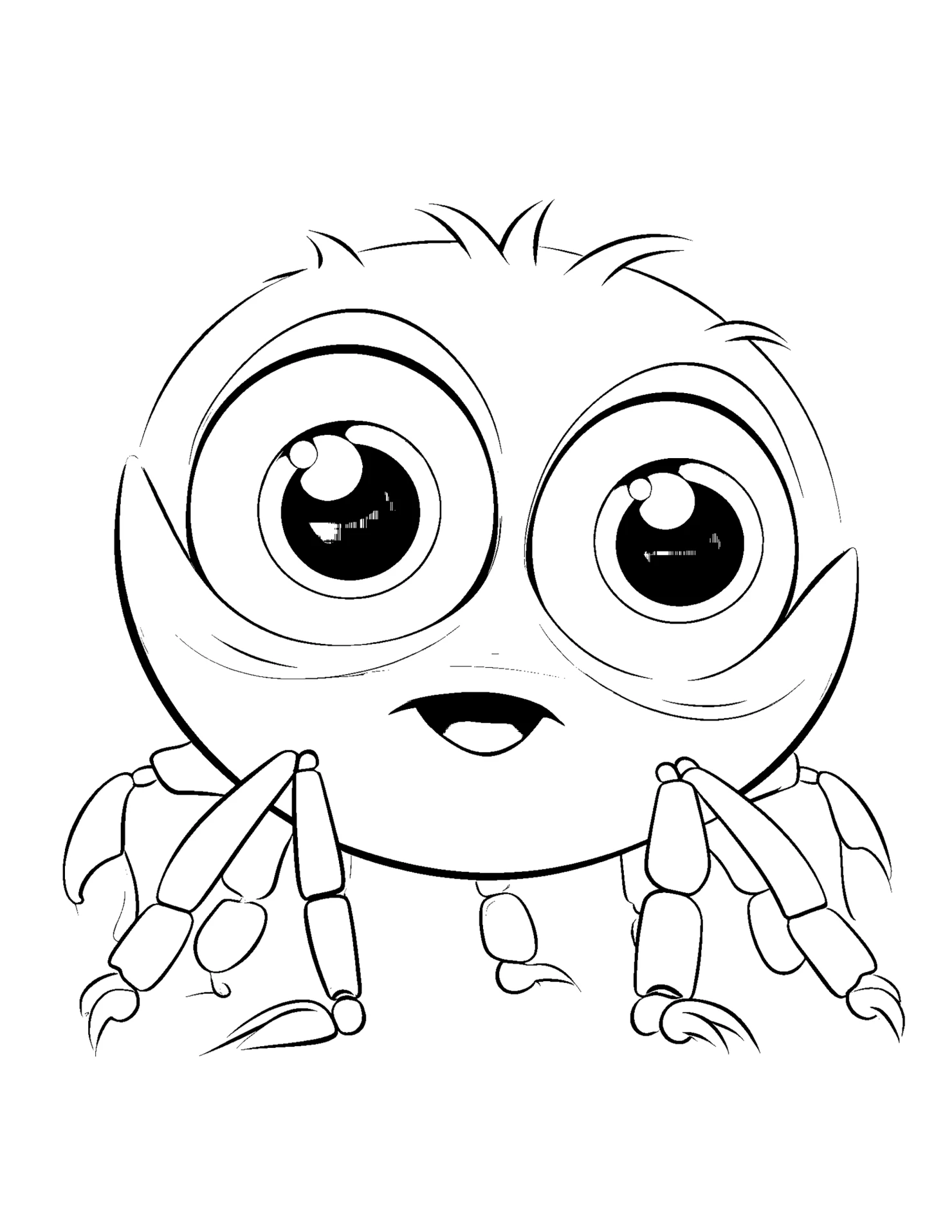 Crab for kids coloring page on white color background #31099