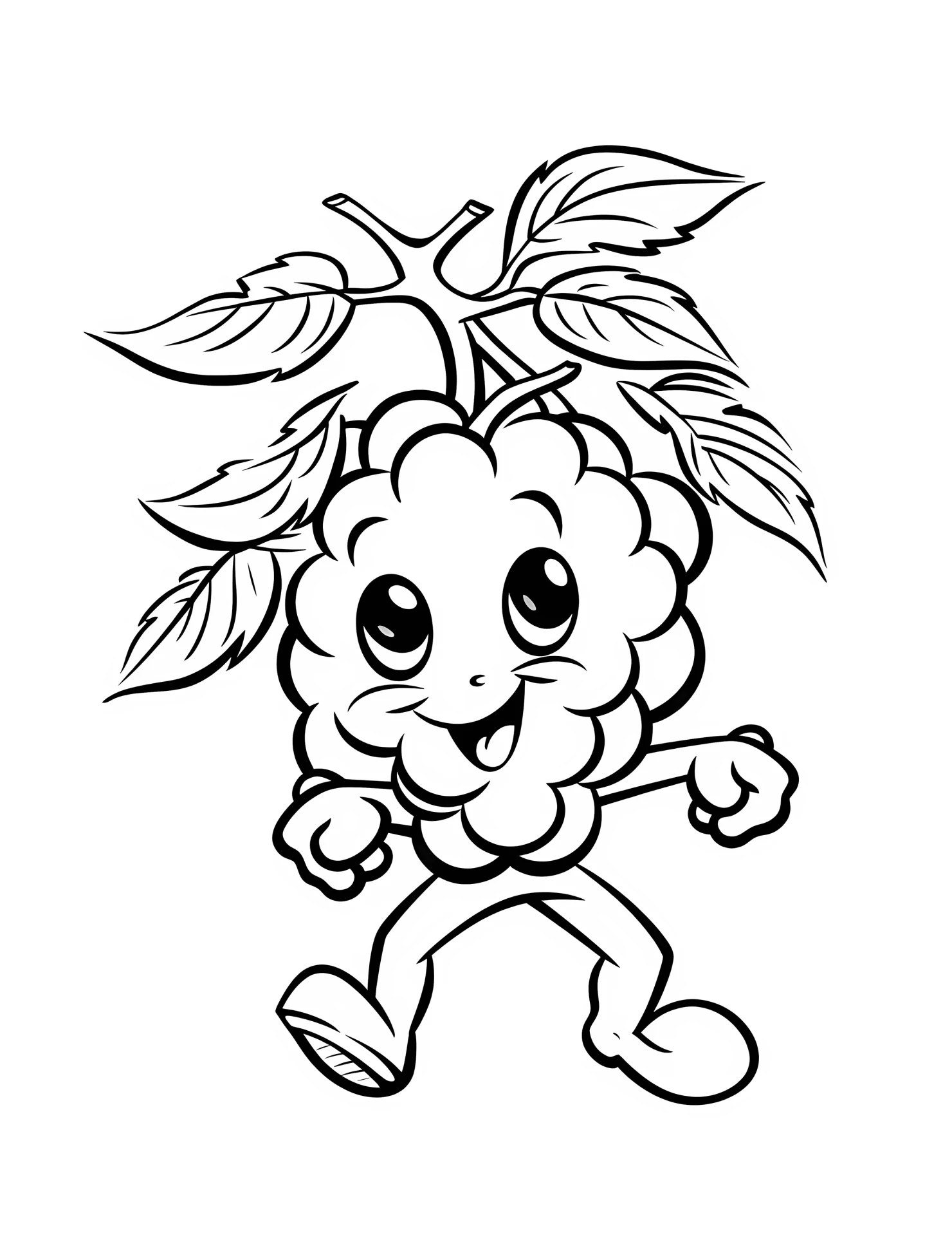 Cranberry for kids coloring page on white color background #31103