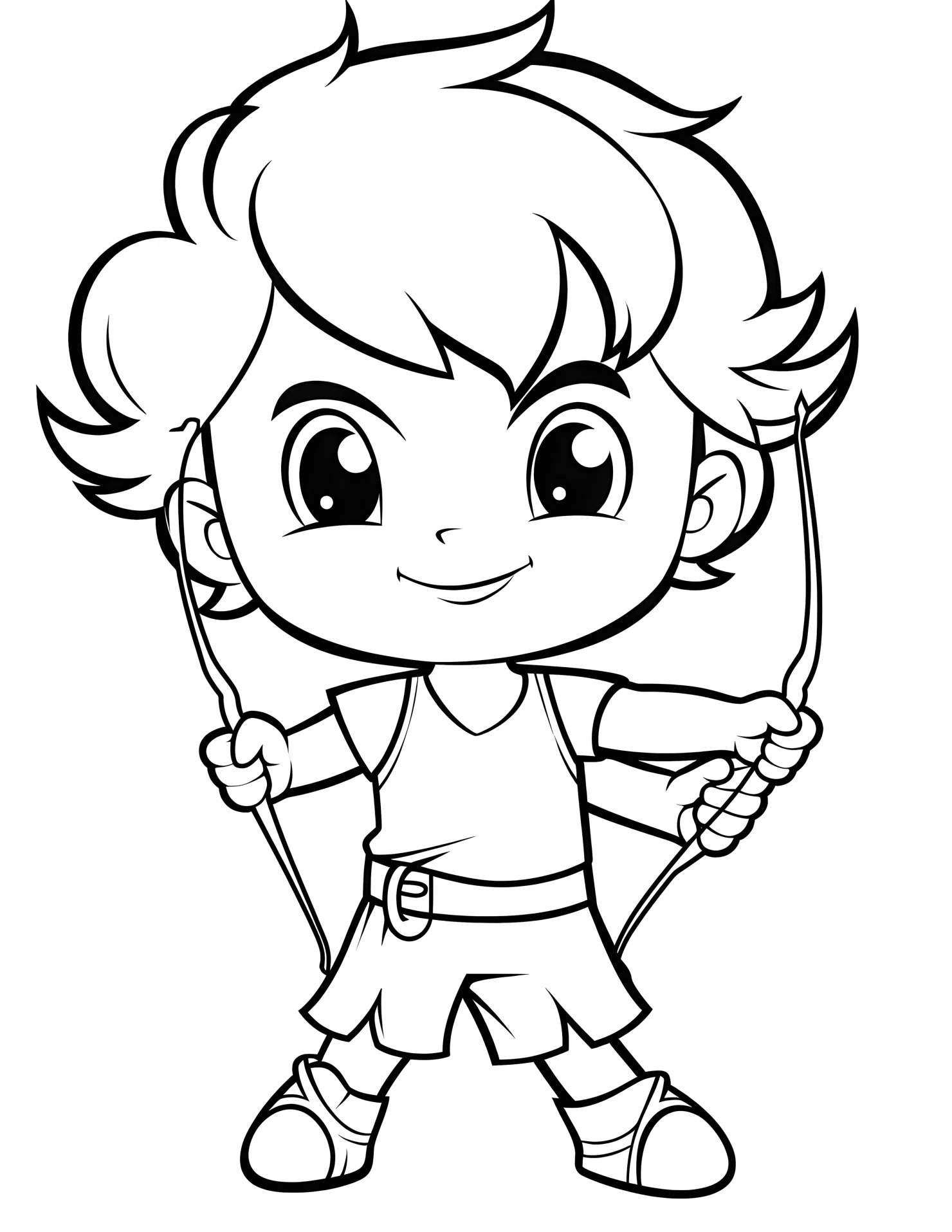 Cupid for kids coloring page on white color background #31132