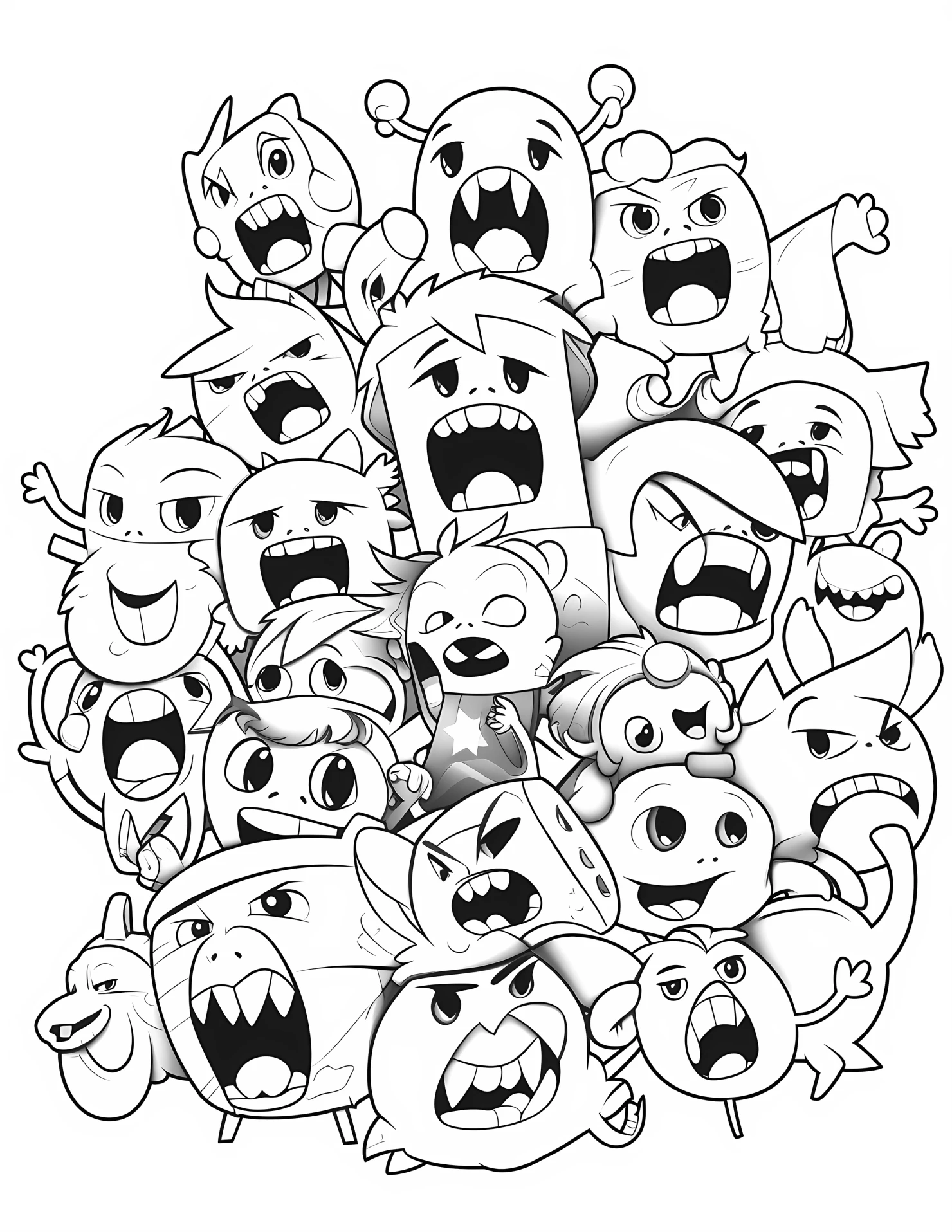 Curses for kids coloring page on white color background #31136