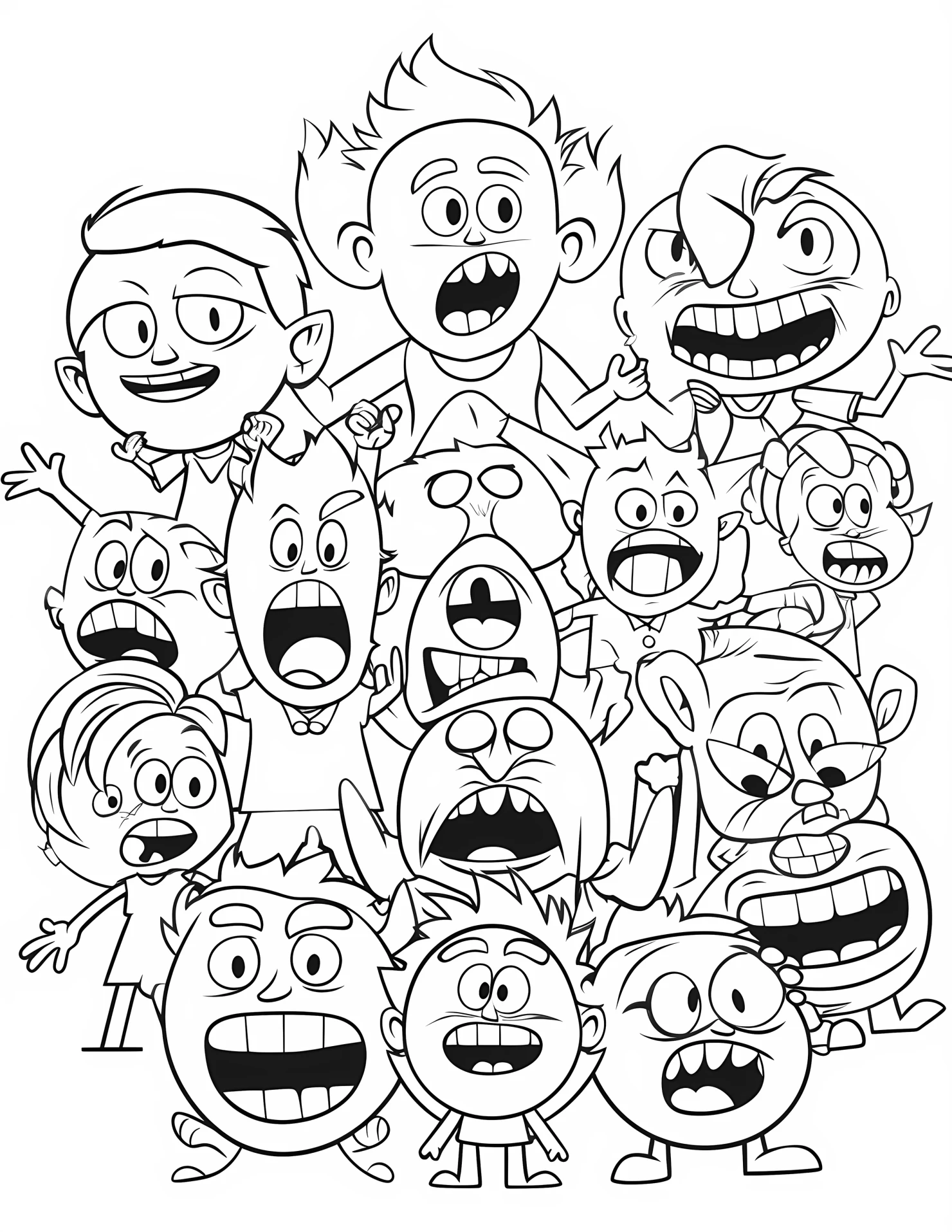 Curses for kids coloring page on white color background #31138