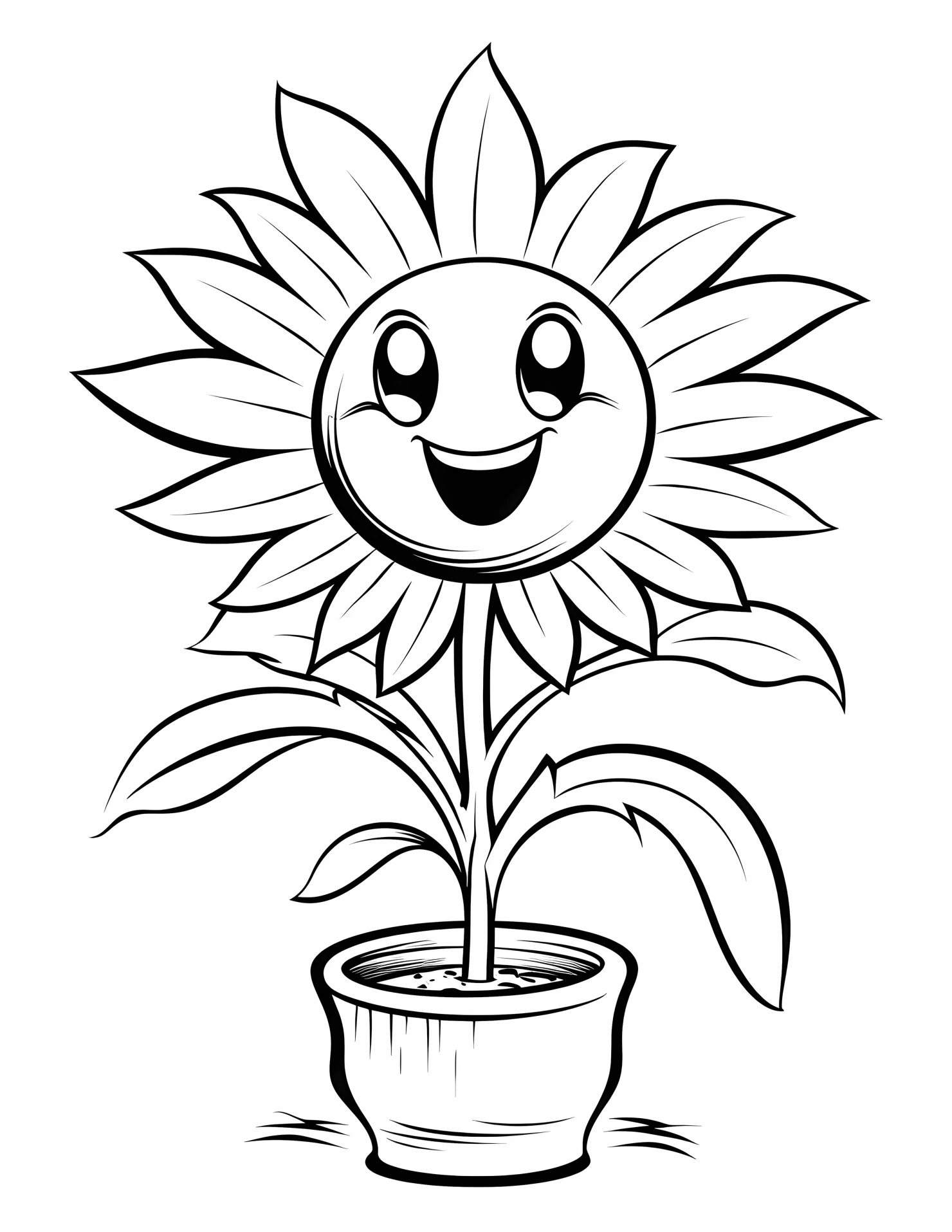 Daisies for kids coloring page on white color background #31149