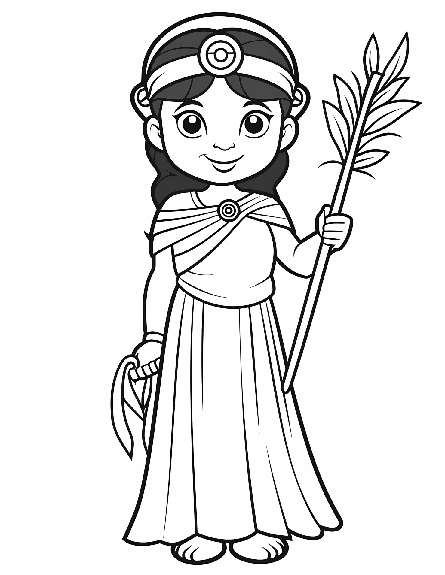 Demeter for kids coloring page on white color background #31166