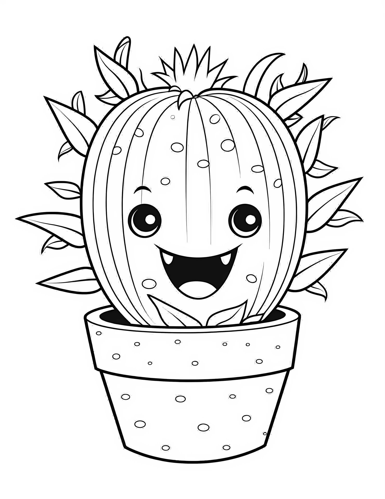 Desert for kids coloring page on white color background #31170