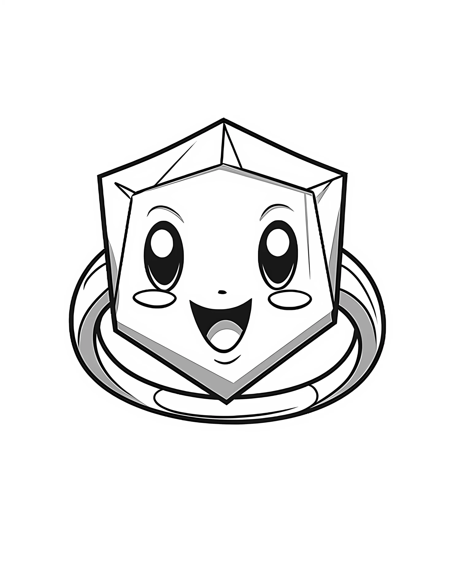 Diamond ring for kids coloring page on white color background #31181