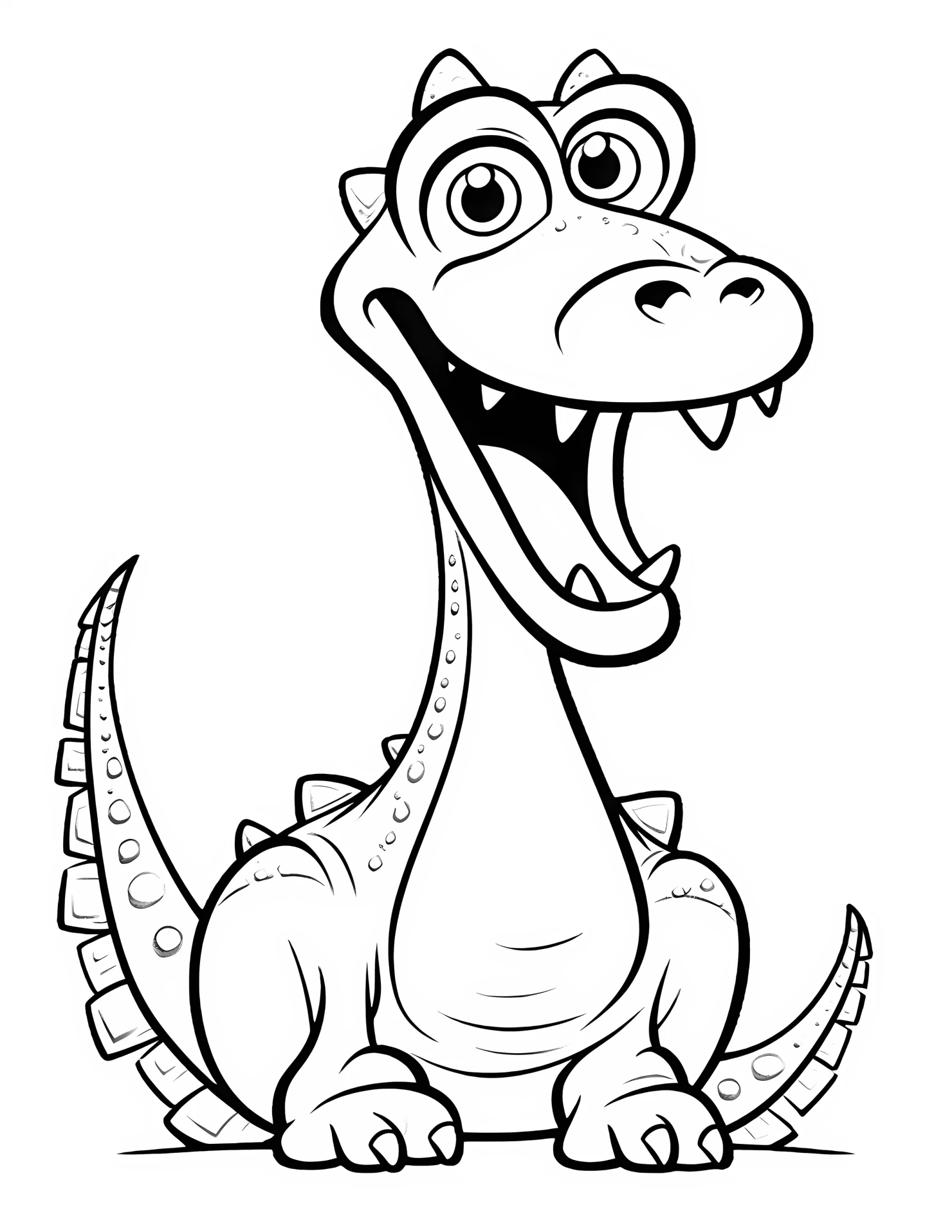Diplodocus for kids coloring page on white color background #31182