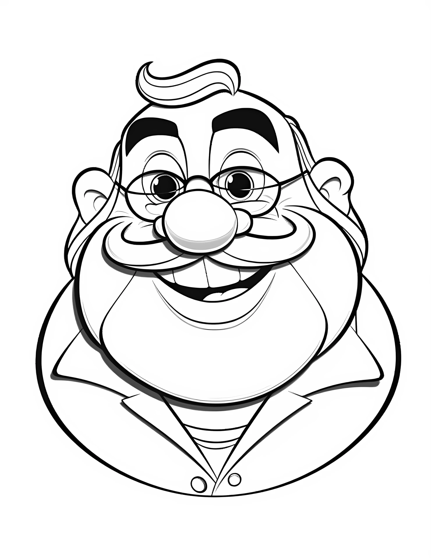 Disney princes for kids coloring page on white color background #31187