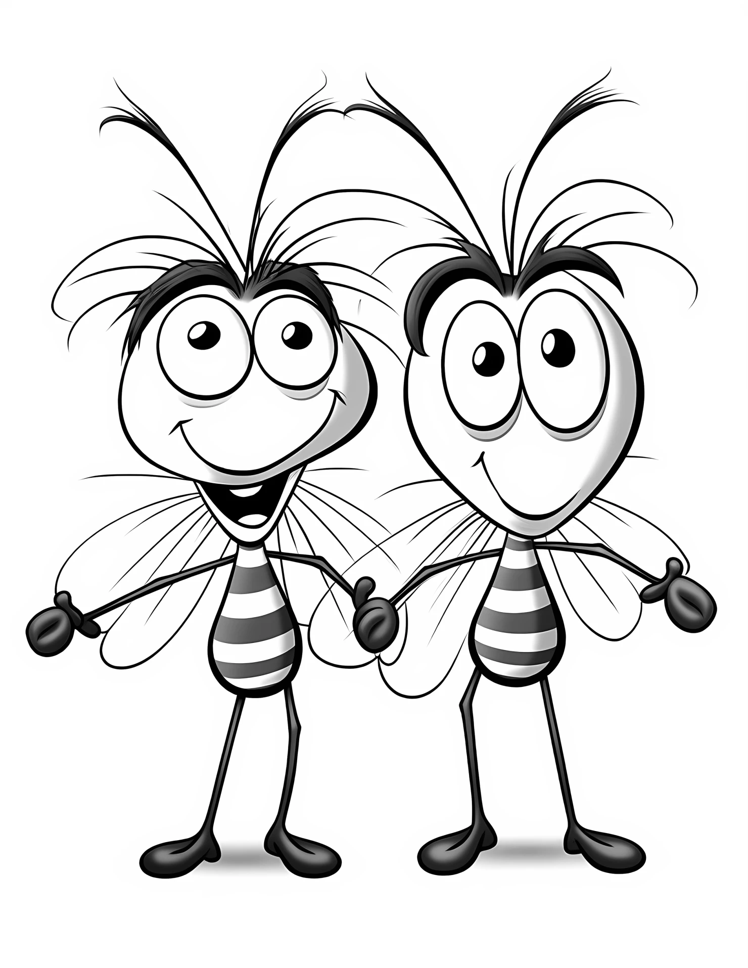 Dragonflies for kids coloring page on white color background #31247