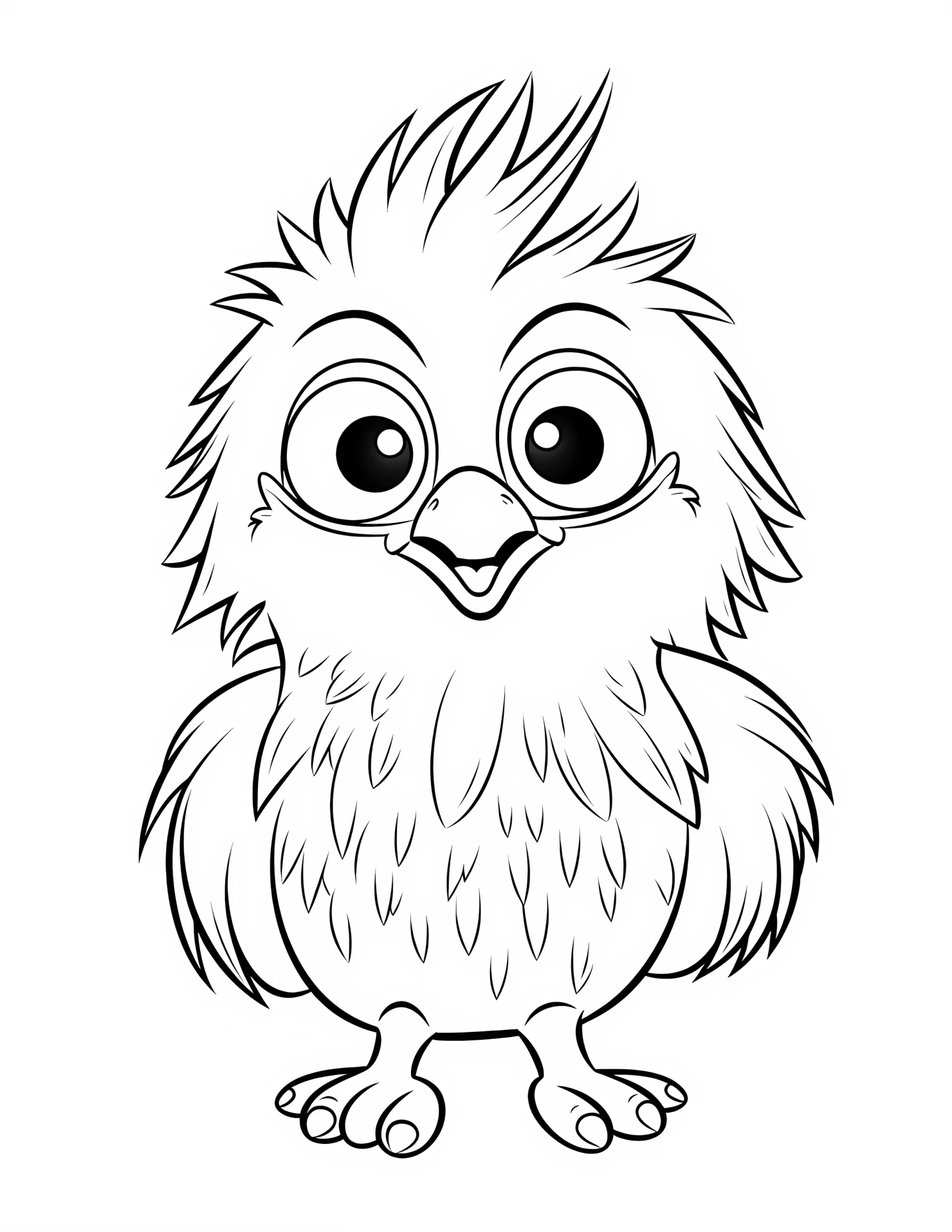 Egale for kids coloring page on white color background #31322