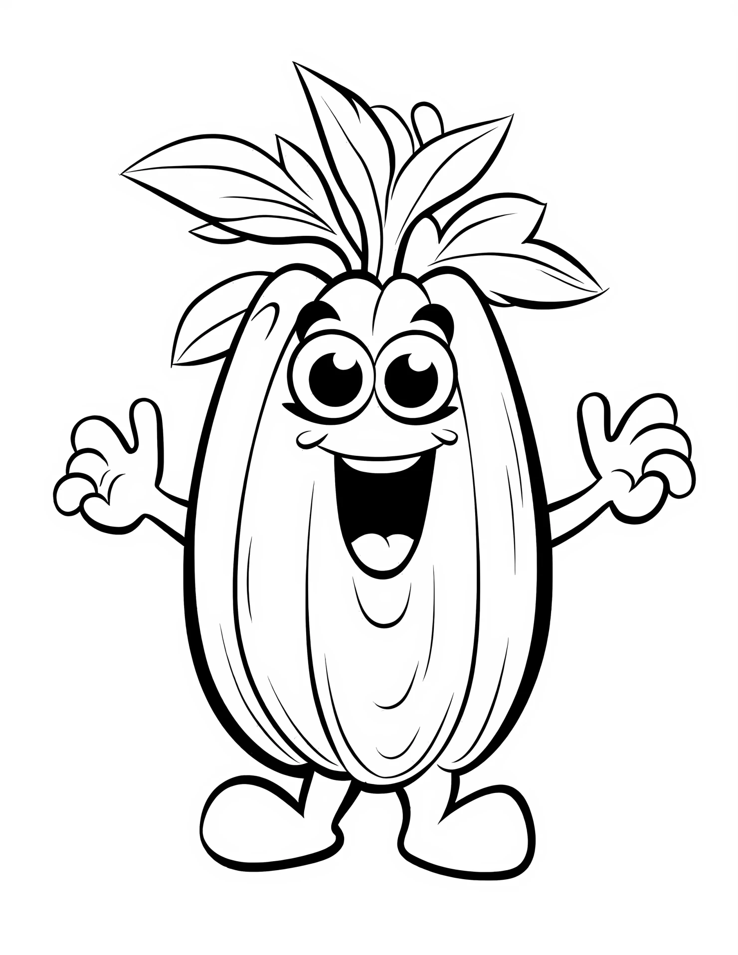 Eggplant for kids coloring page on white color background #31323