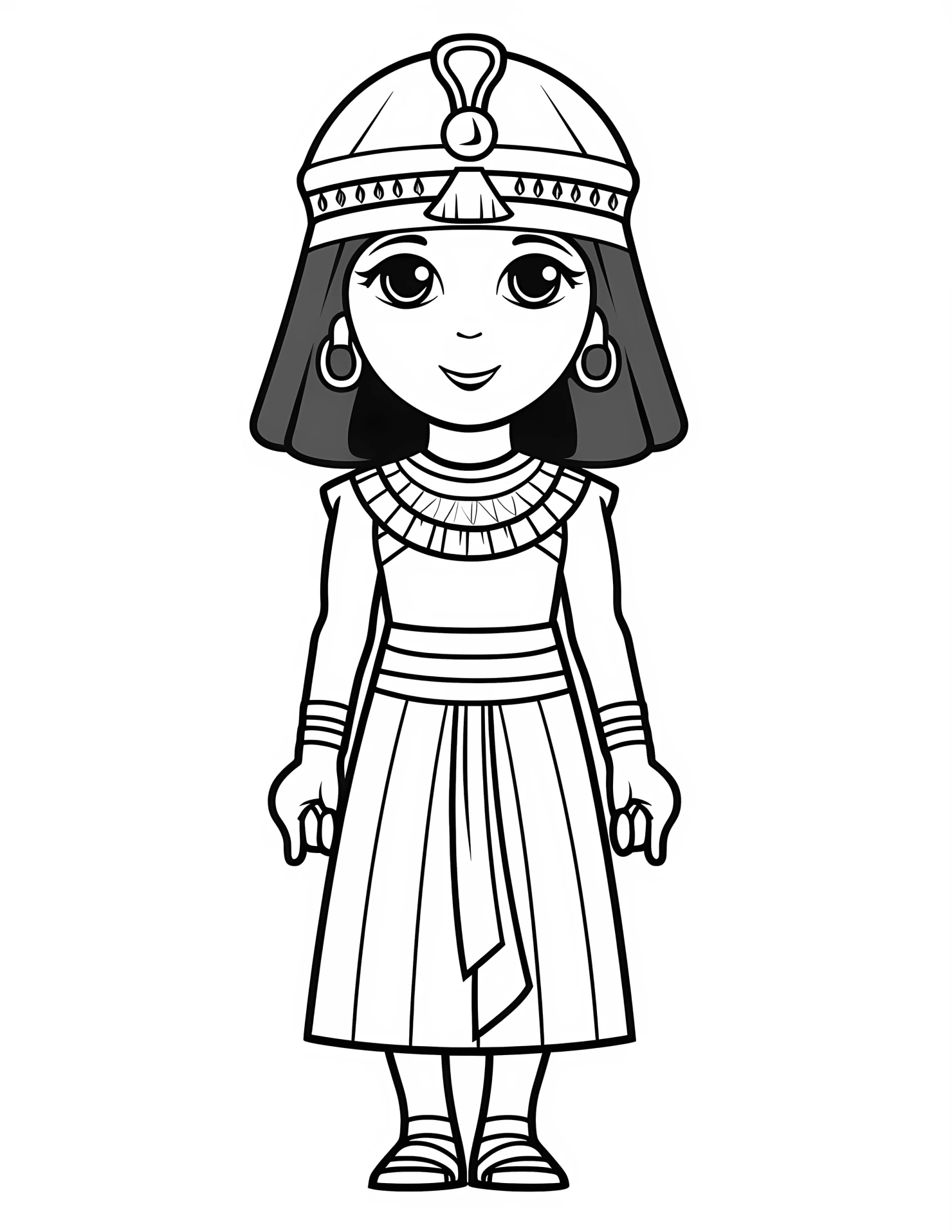 Egypt for kids coloring page on white color background #31327