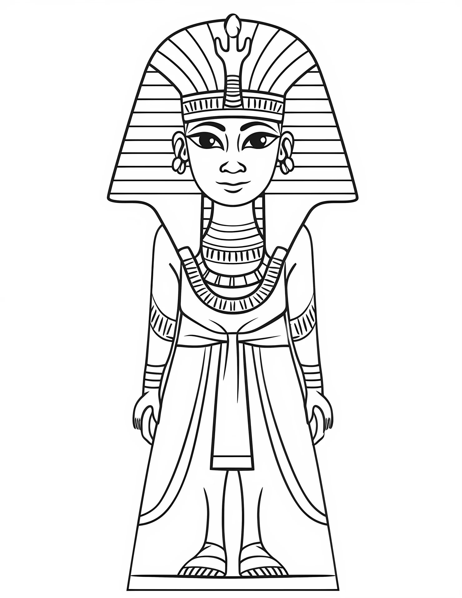 Egypt for kids coloring page on white color background #31328