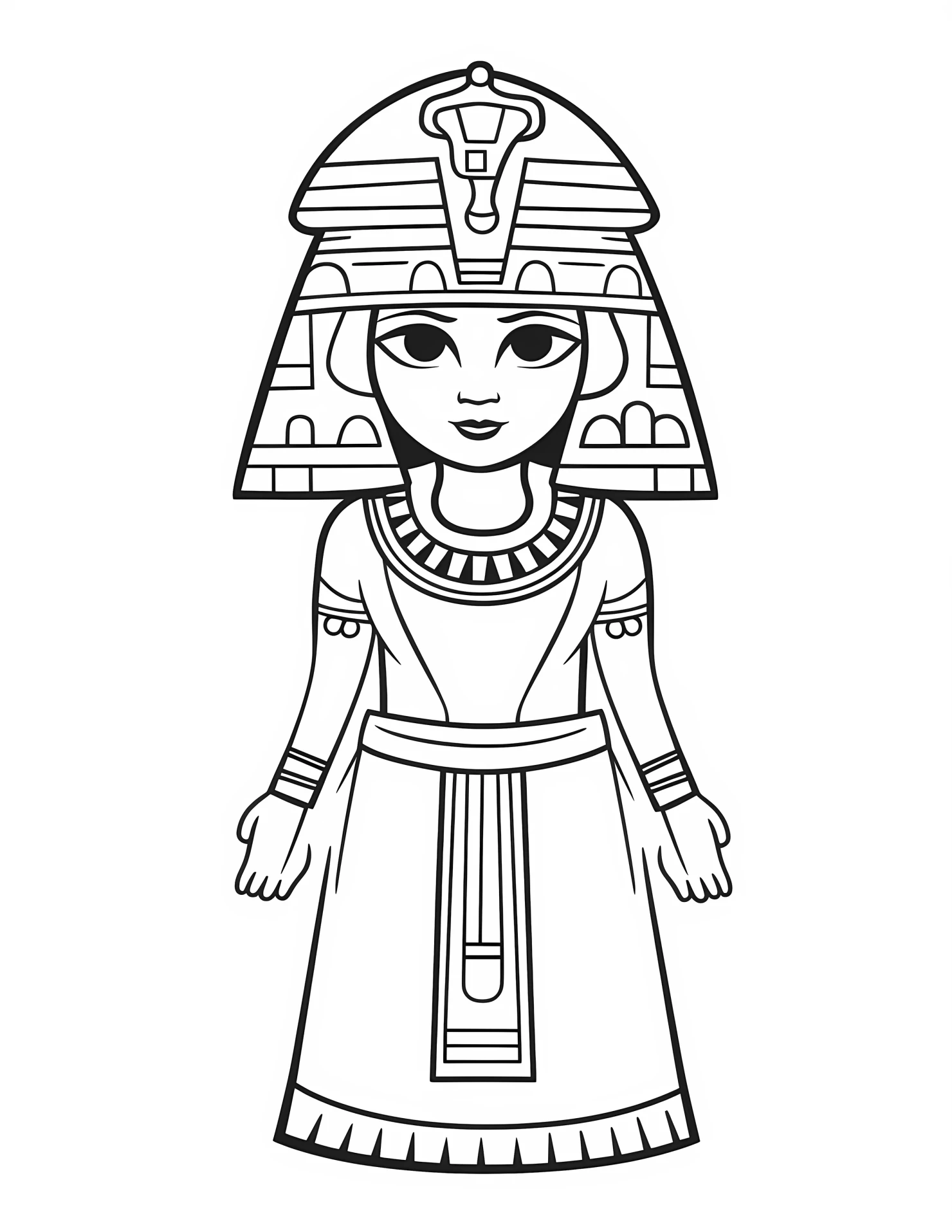 Egypt for kids coloring page on white color background #31329