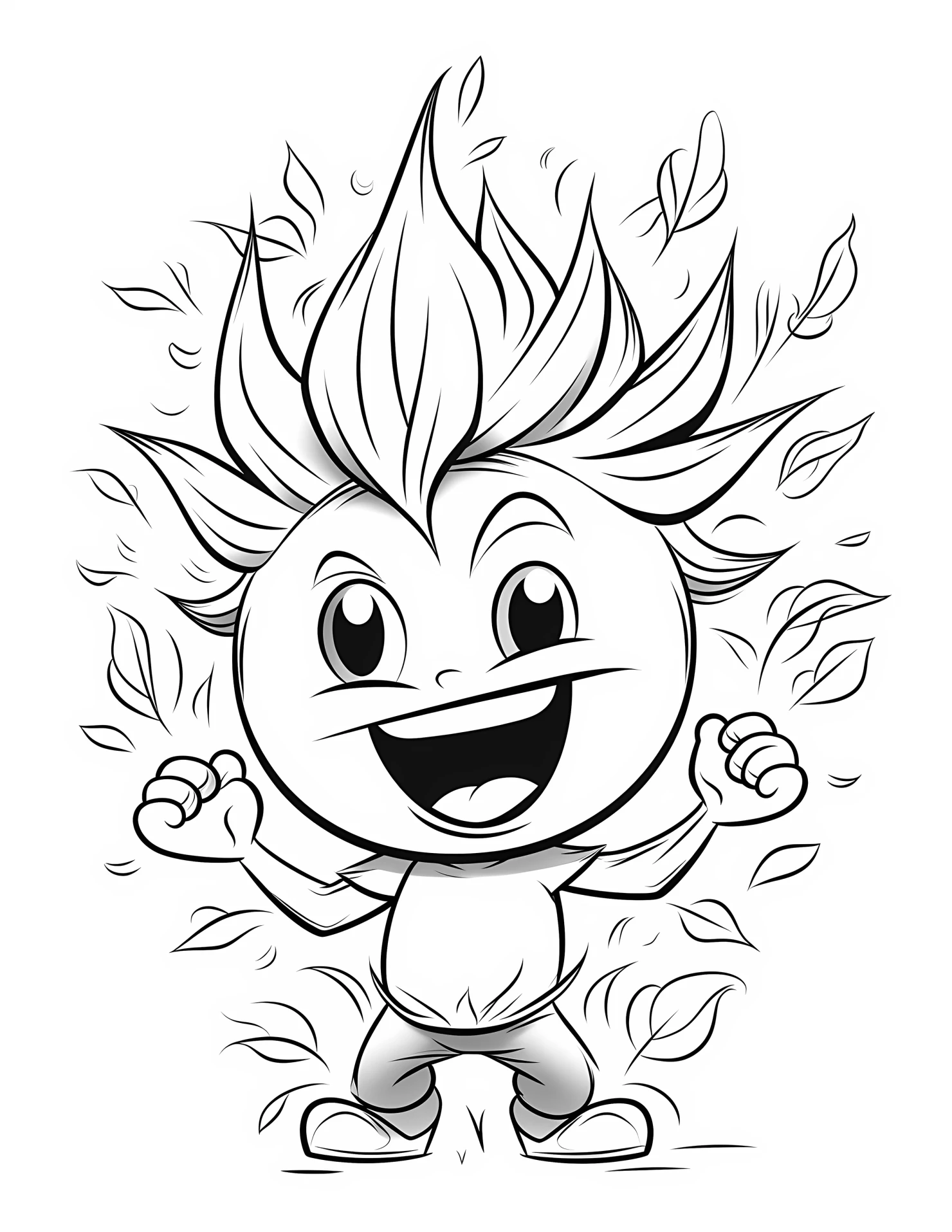 Fall for kids coloring page on white color background #31402