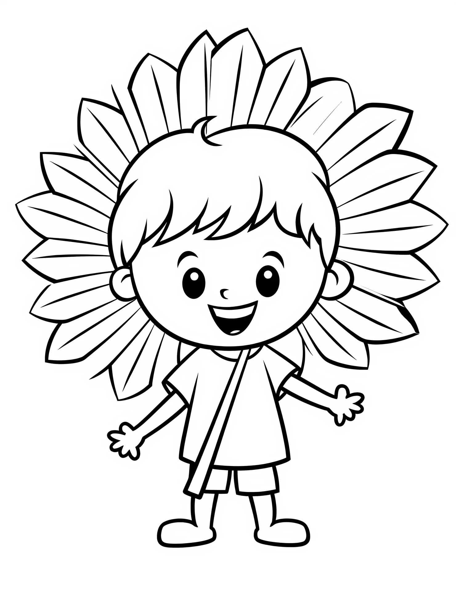 Fan for kids coloring page on white color background #31416