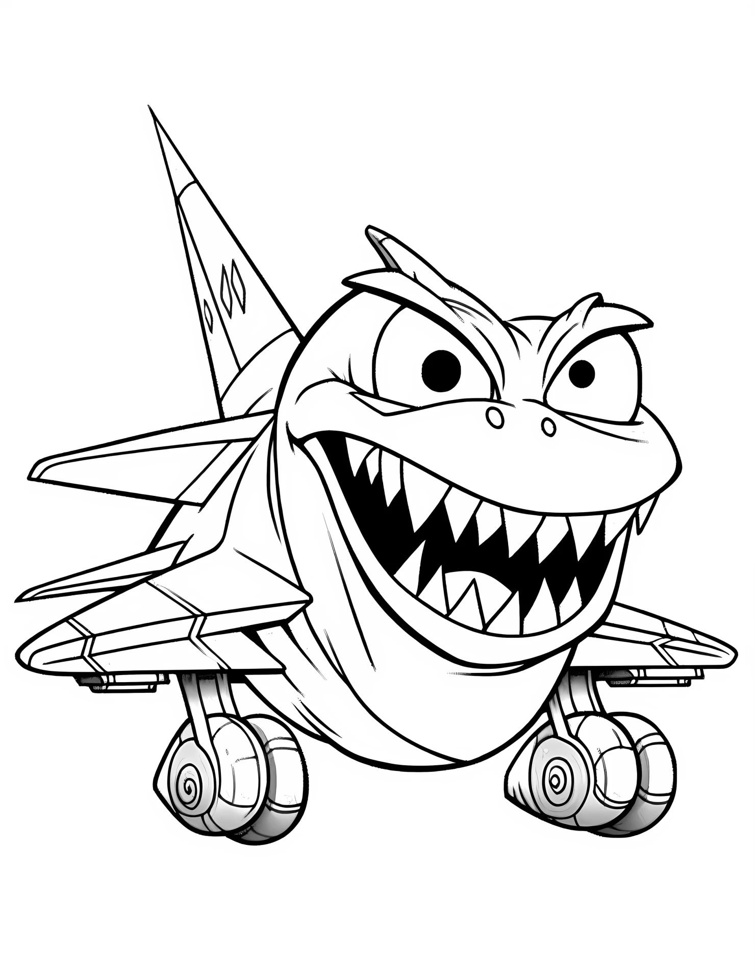 Fighter jet for kids coloring page on white color background #31432