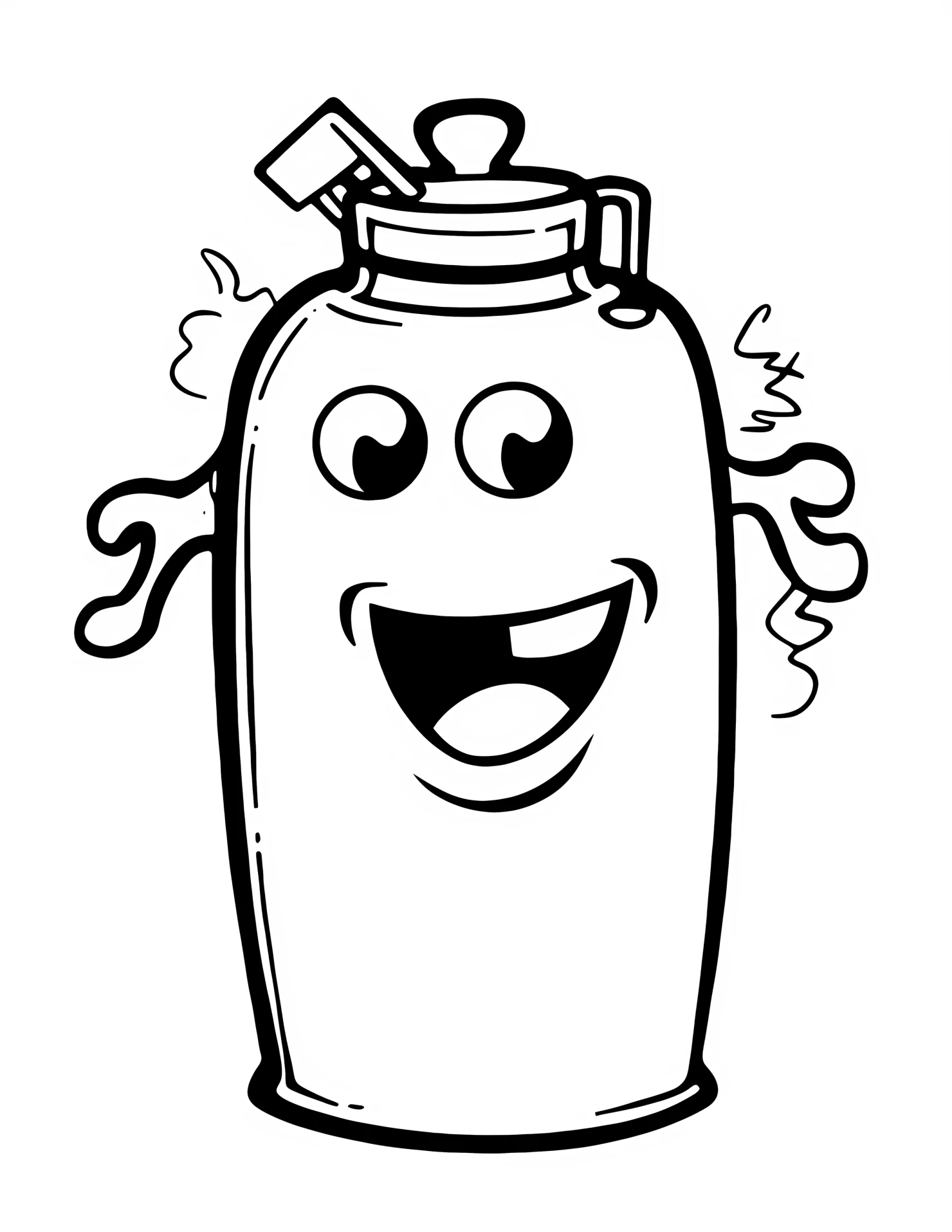 Fire extinguisher for kids coloring page on white color background #31444