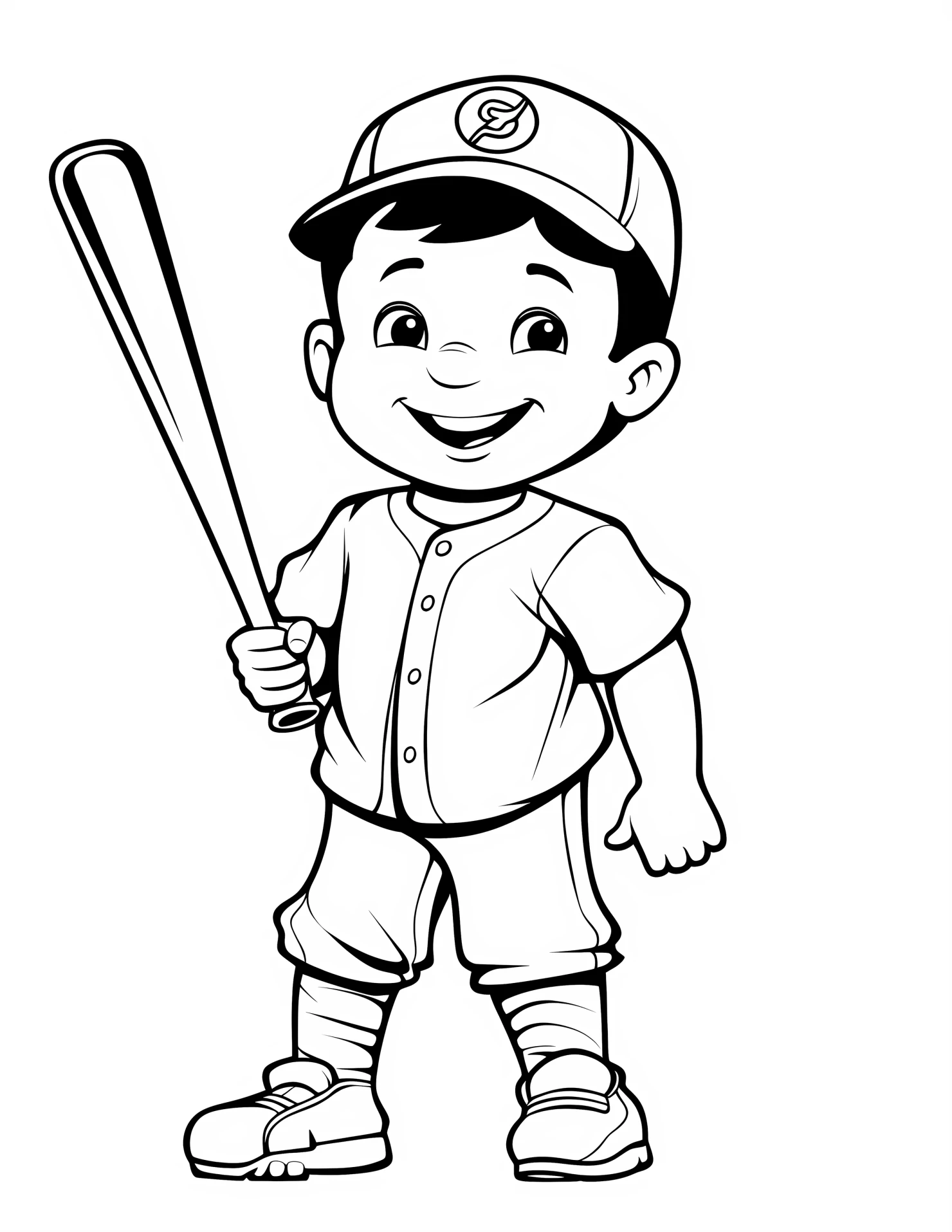 First baseman for kids coloring page on white color background #31474