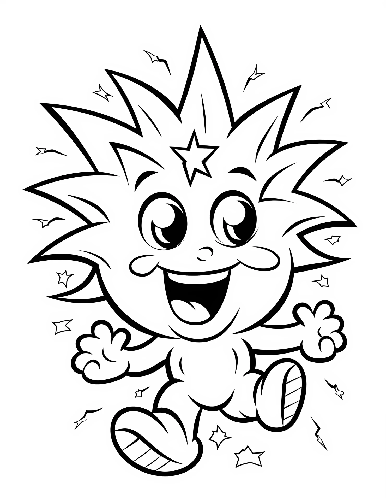 Flash for kids coloring page on white color background #31495