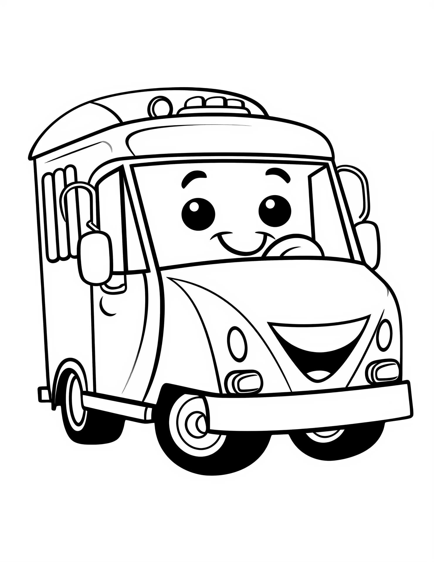 Food truck for kids coloring page on white color background #31519