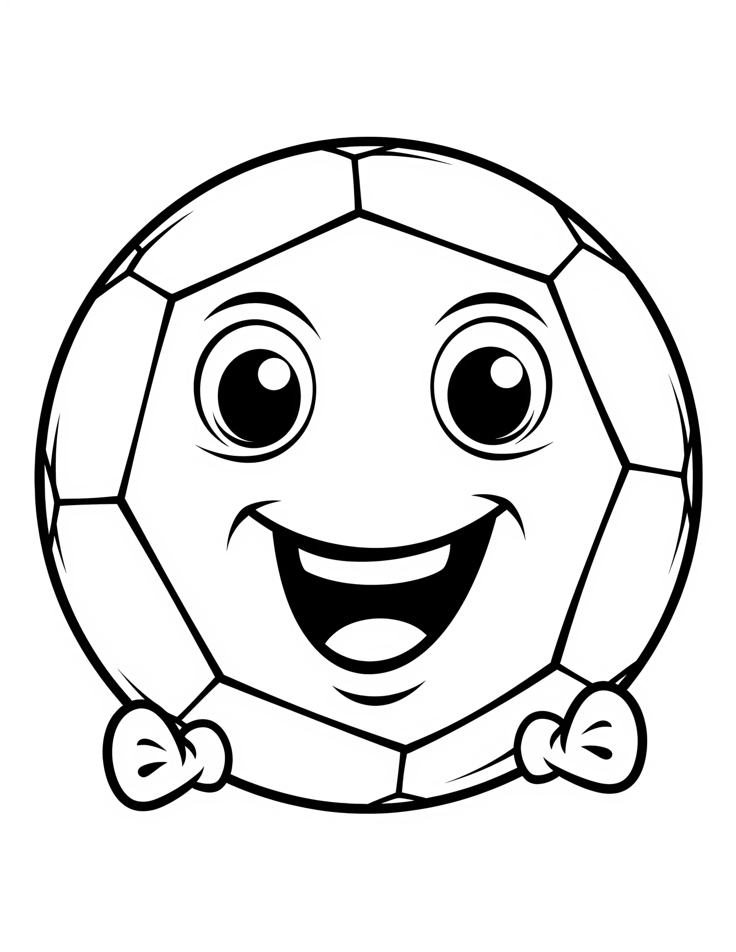 Football for kids coloring page on white color background #31523