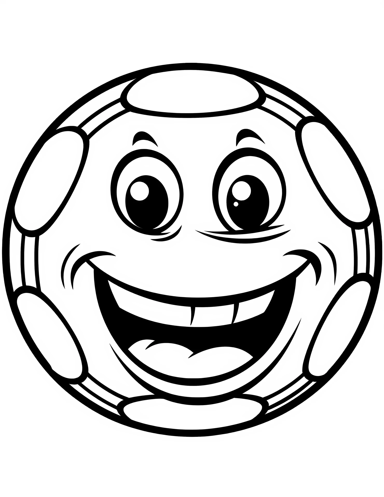 Football for kids coloring page on white color background #31527