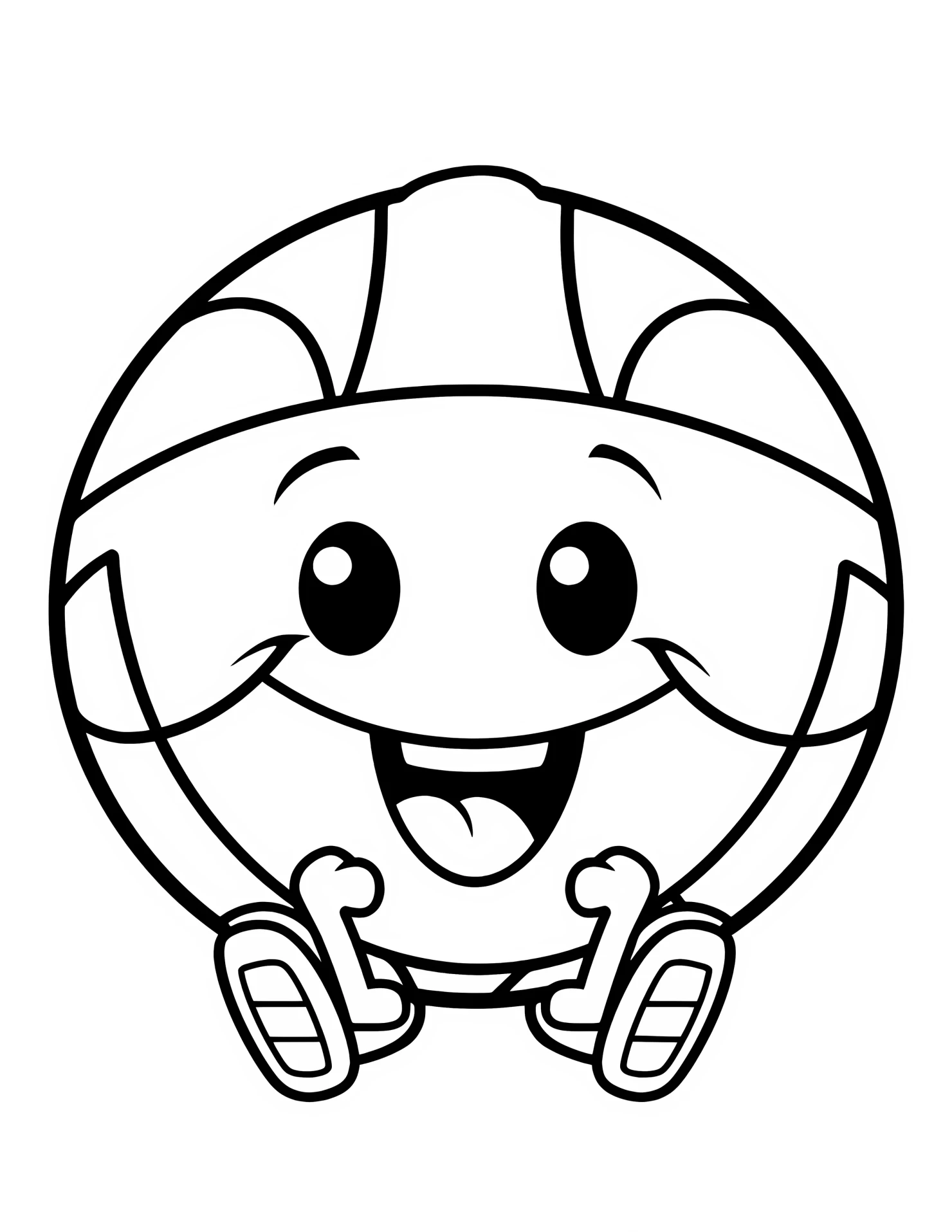 Free throw for kids coloring page on white color background #31564