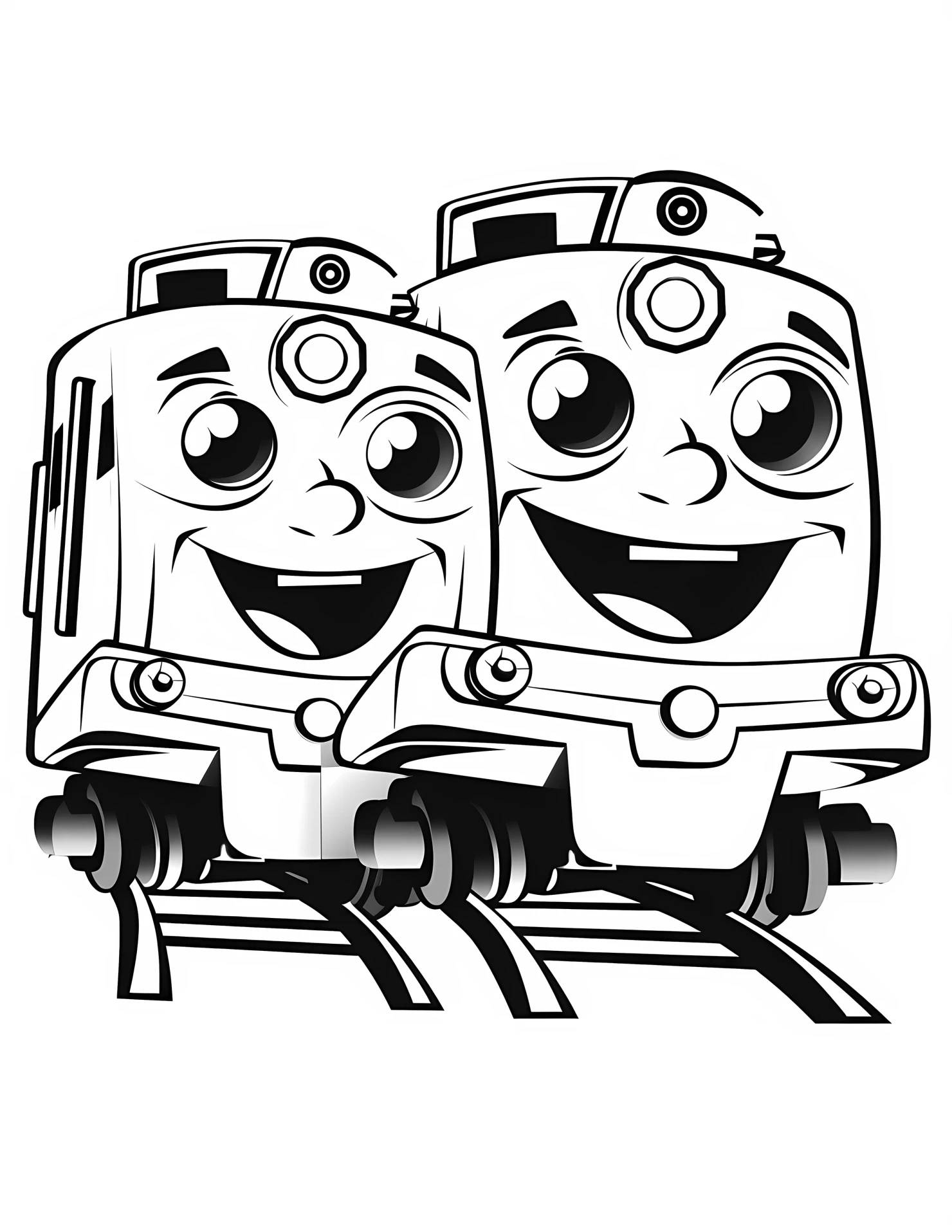 Freight train for kids coloring page on white color background #31569